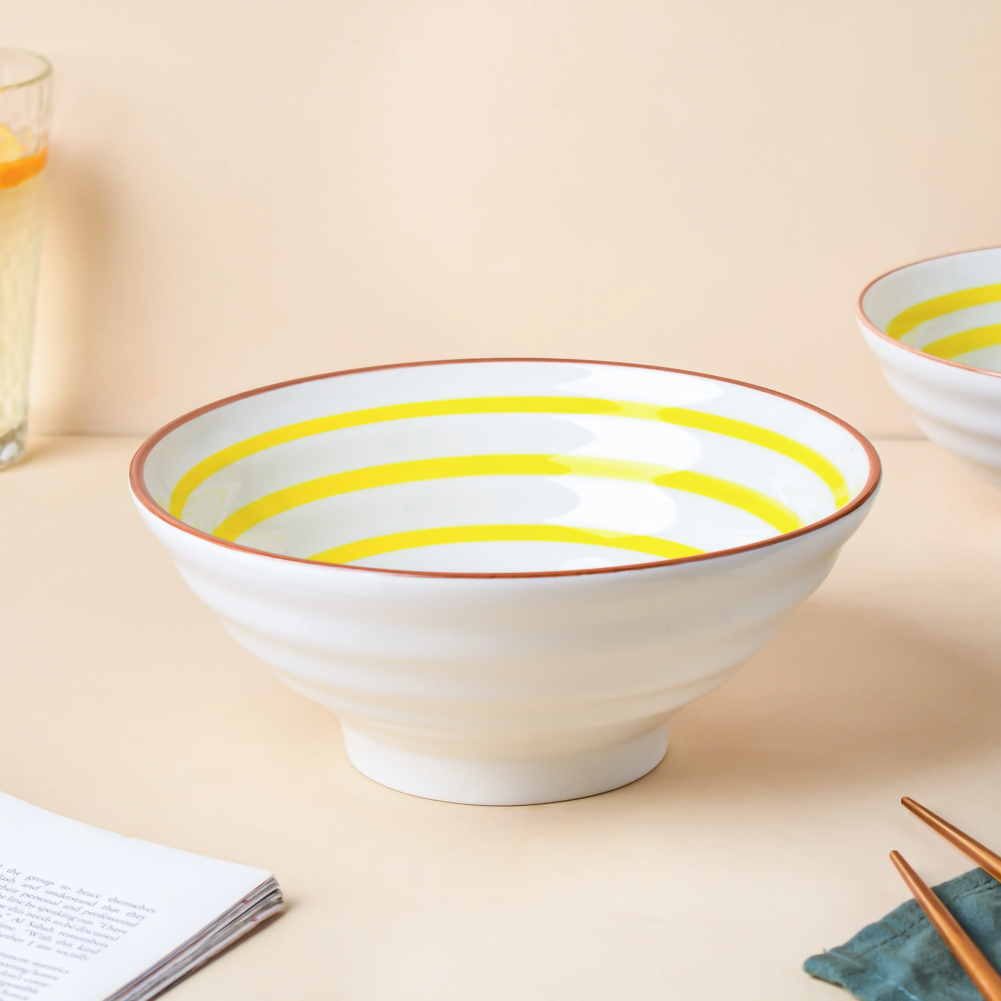 Spiral Yellow 22 Piece Dinner Set For 6 - Image 10