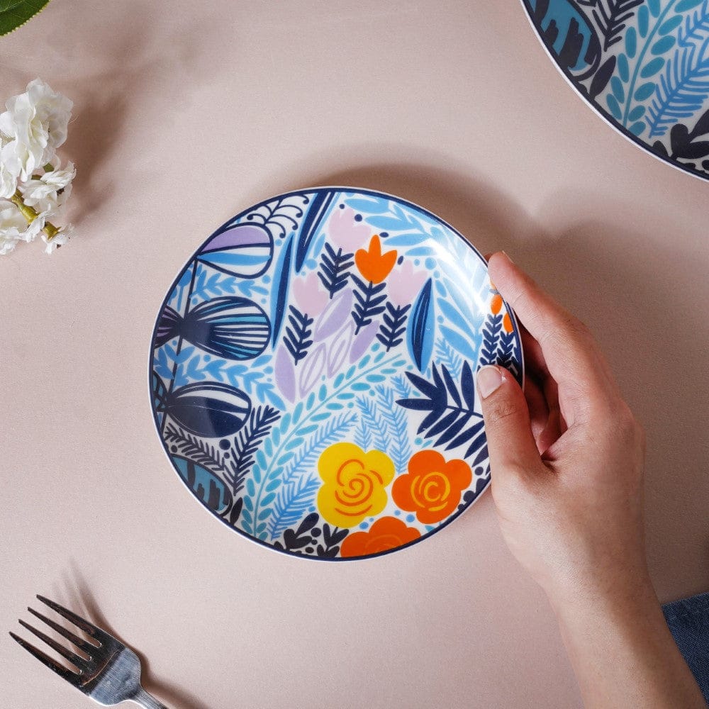 Spring Printed Ceramic Dessert Plate 6 Inch - Image 2