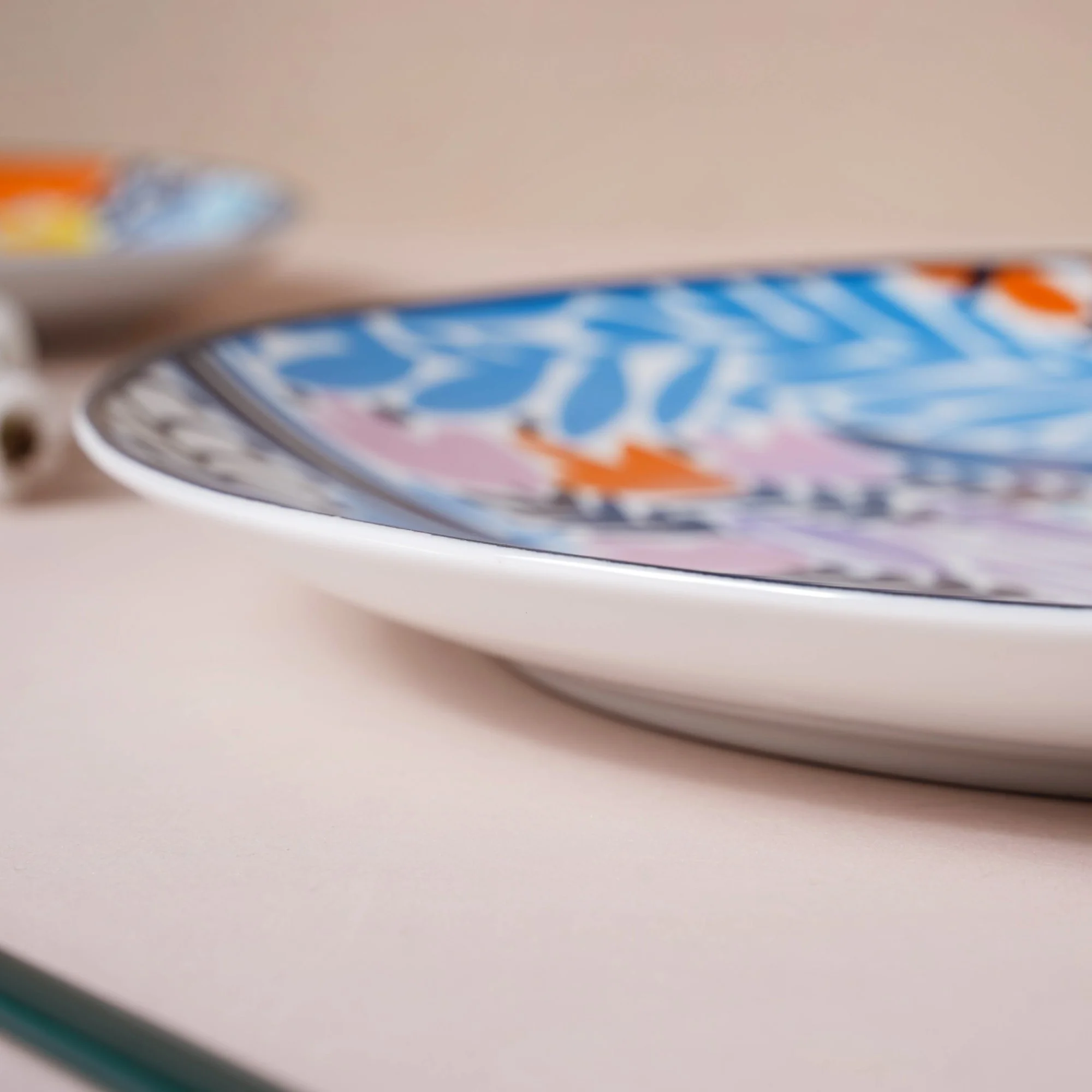 Spring Printed Ceramic Multicolour Dinner Plate 10.5 Inch - Image 6