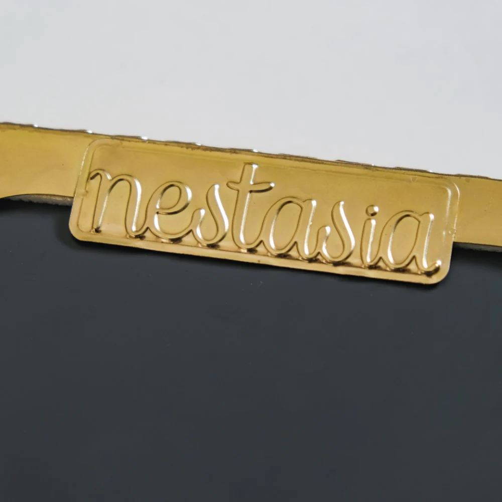 Square Gifting Tray With Mirror Gold Small - Image 9