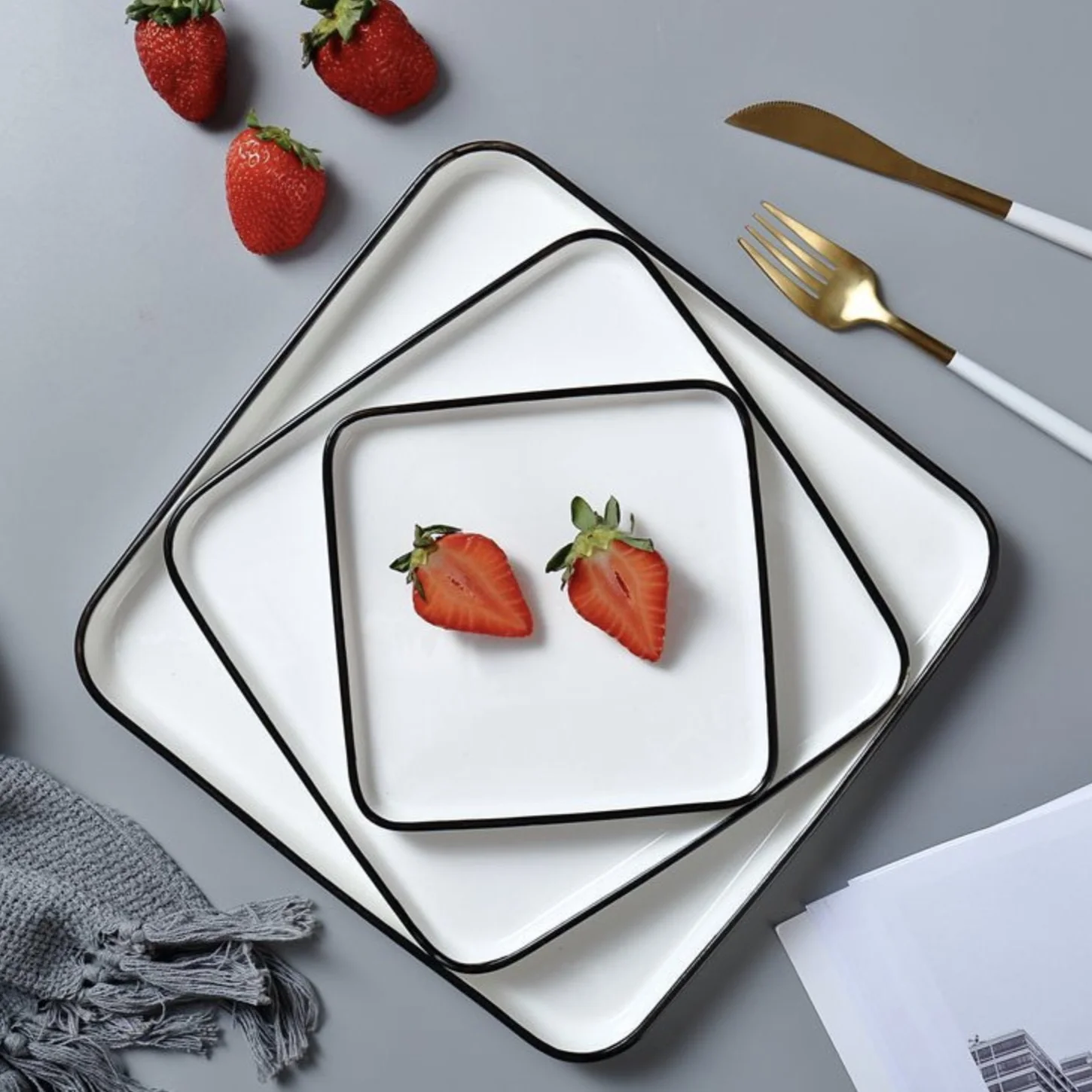 Square Salad Plate - Image 11