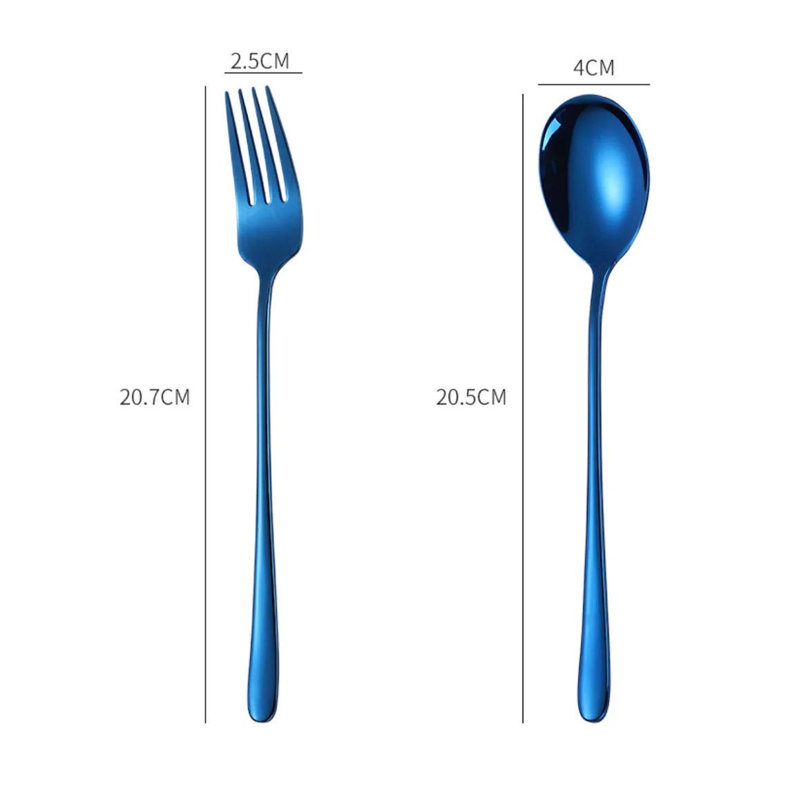Stainless Steel Fork And Spoon Set - Image 2