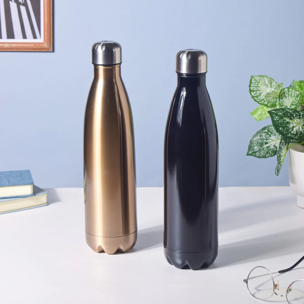 Stainless Steel Water Bottle Black 750ml - Image 7