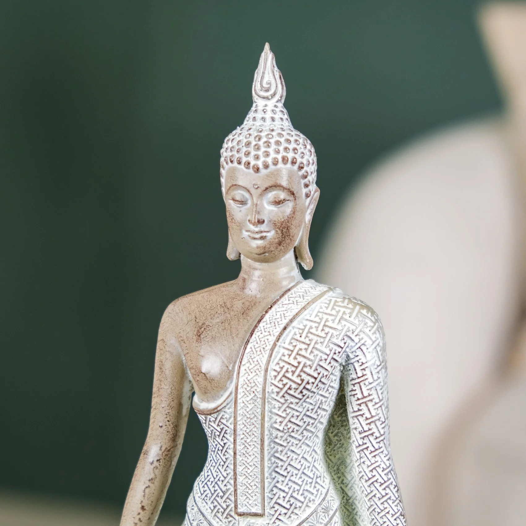 Standing Buddha Decor Statue Small 12 Inch - Image 9