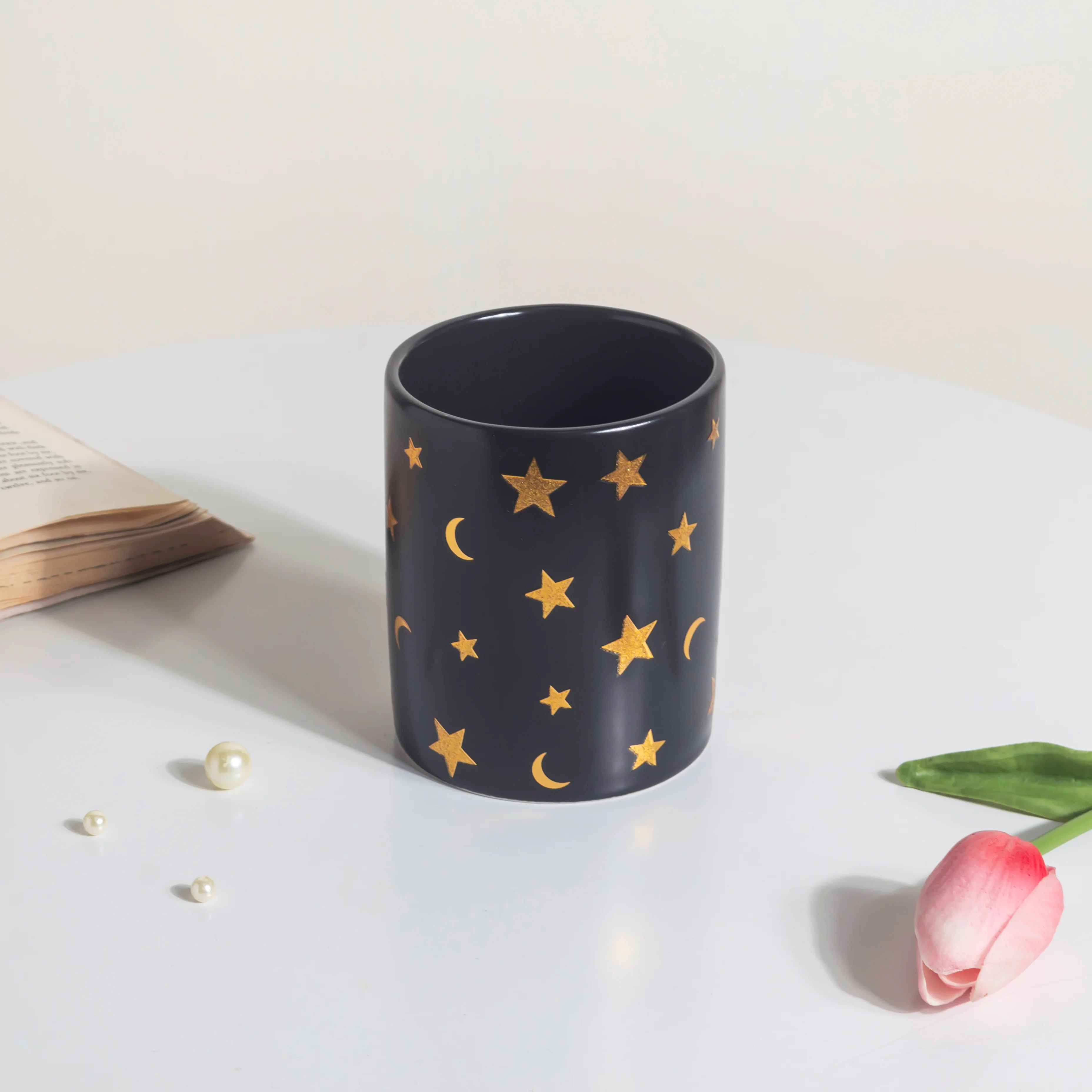Stars and Moons Black Ceramic Organiser - Image 6