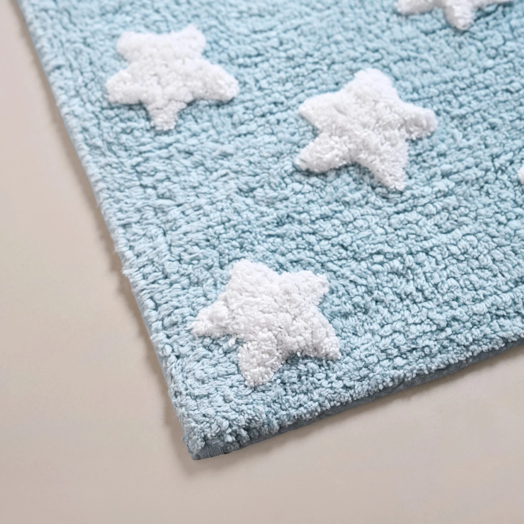 Stars Cotton Anti Slip Floor Mat For Kids Room 62x42cm - Image 5