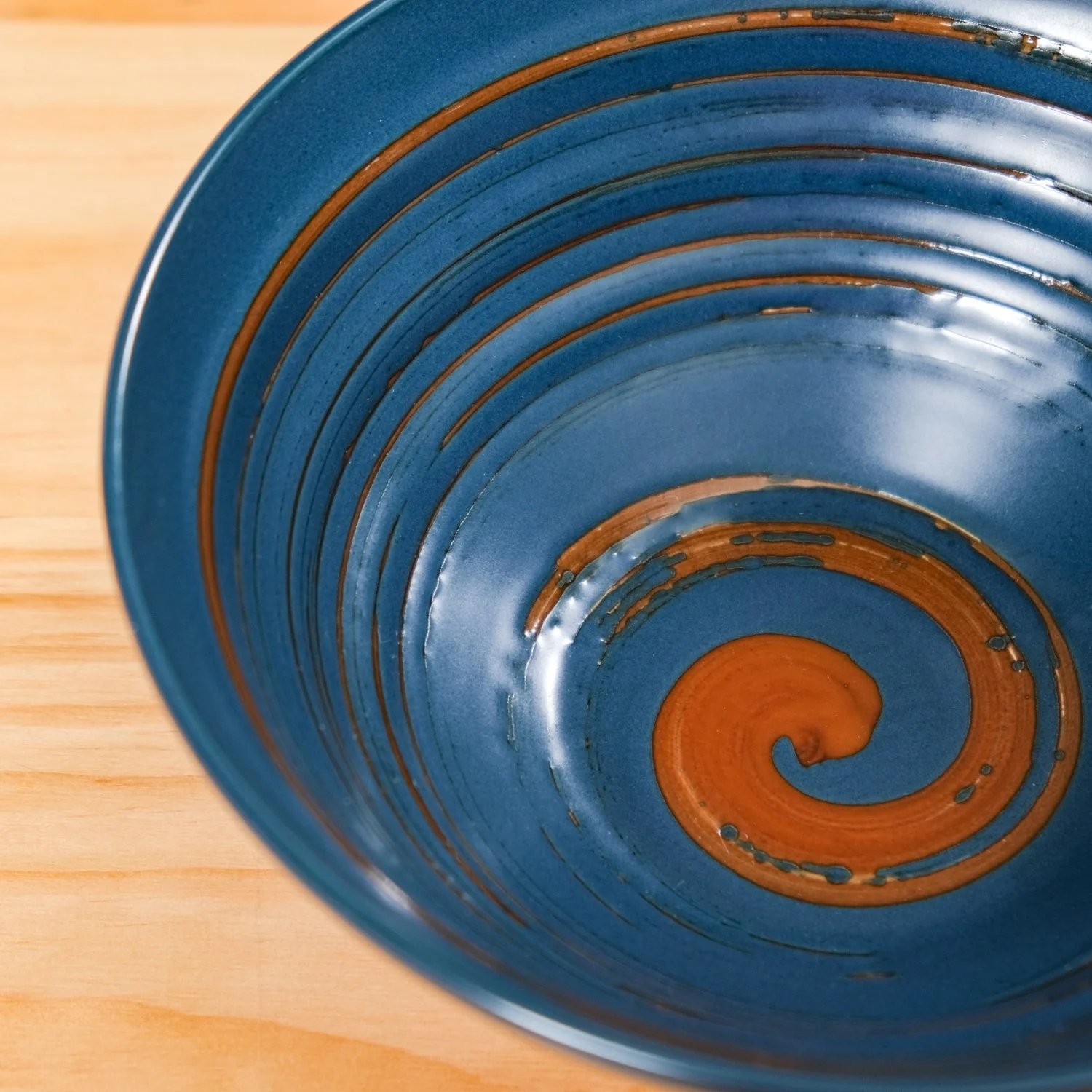 Stoneware Ceramic Serving Bowl Navy Blue Set Of 2 1200ml - Image 7