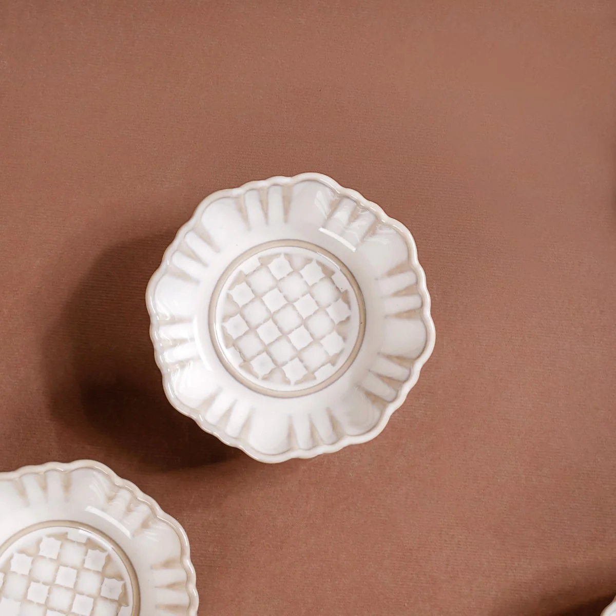 Stoneware Ivory Ceramic Dip Bowl Set Of 4 50ml - Image 8