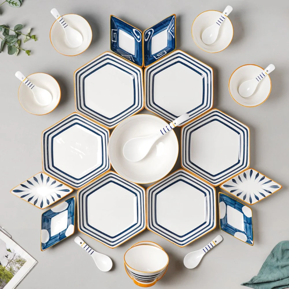 Stripes Nitori 26 Piece Snack Set For 6 - Image 11