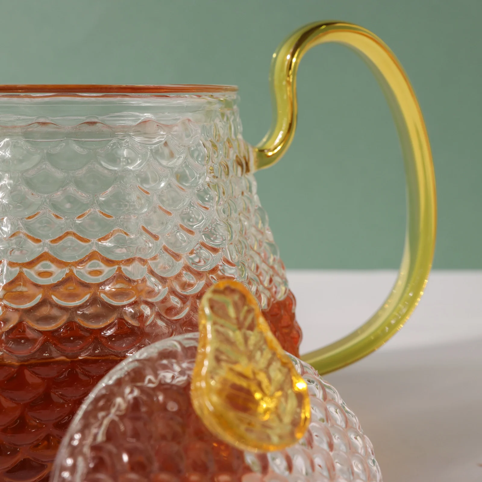 Stylish Glass Tea Set of 5 - Image 6