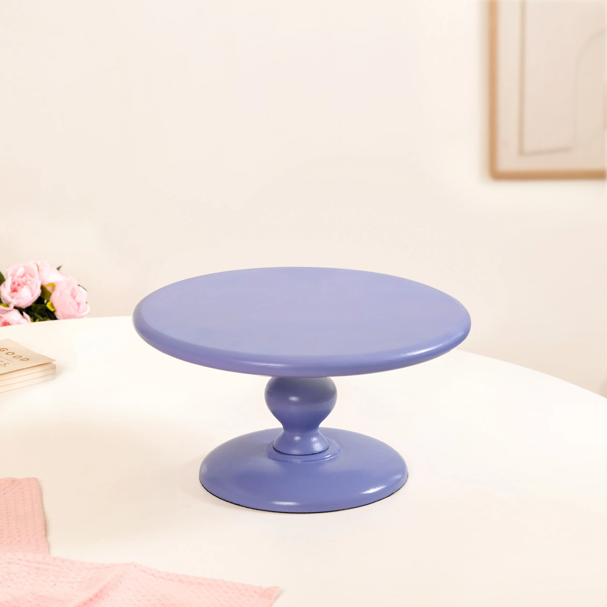 Sugar Pop Cake Stand Set Of 2 Purple And Blue - Image 6