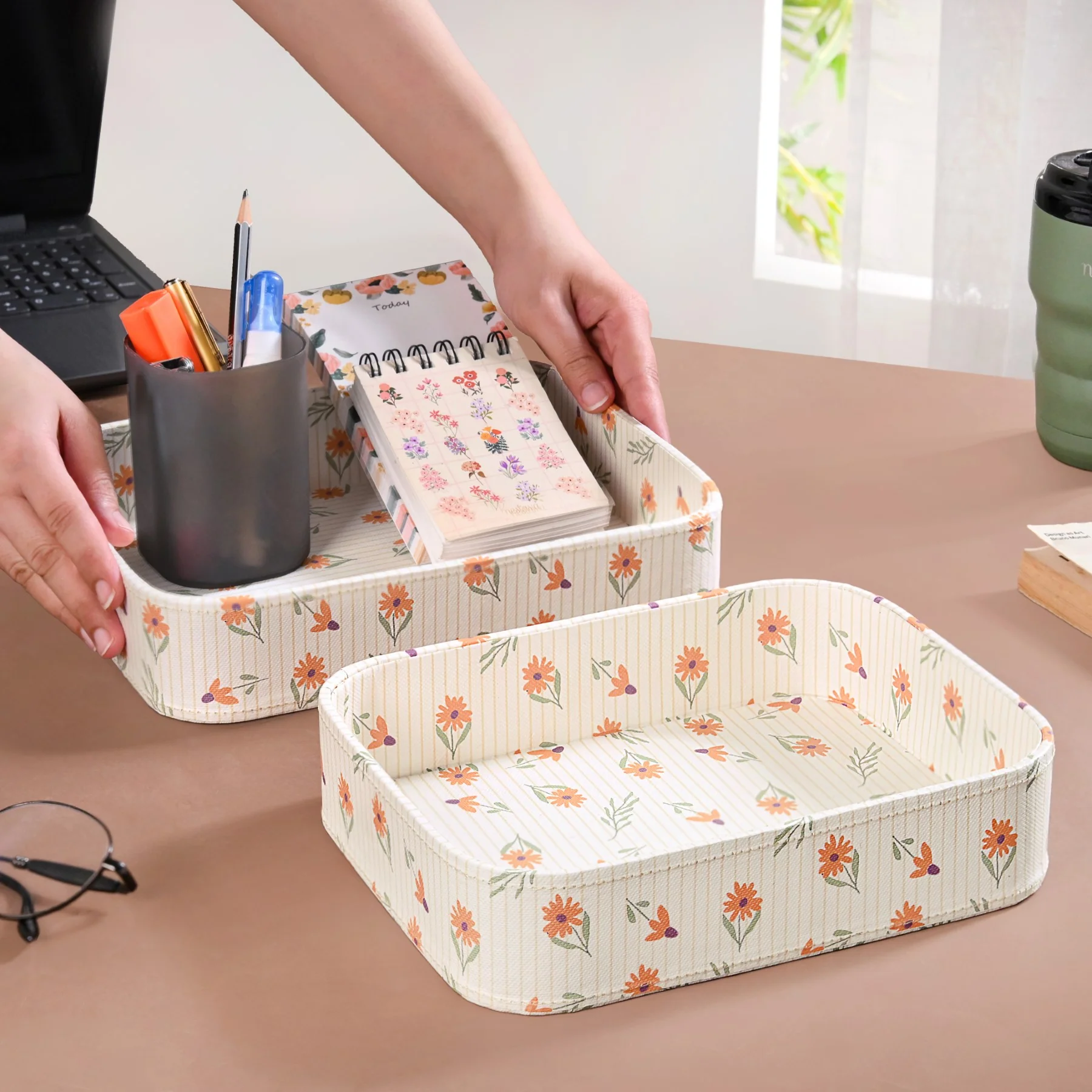 Sundaisy Eco Friendly Organiser Tray Set Of 2 - Image 3