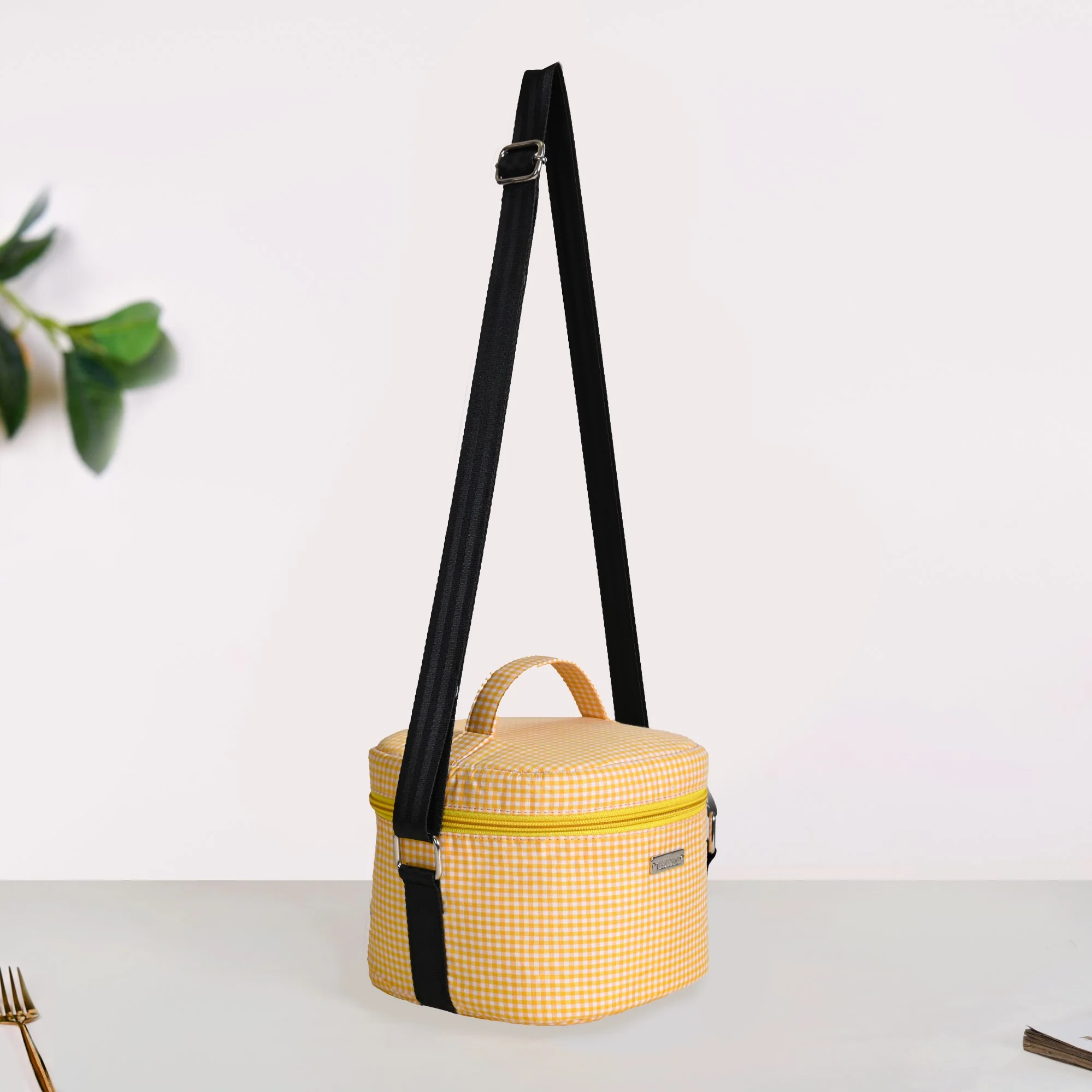 Sunshine Checked Lunch Bag With Insulation - Image 7