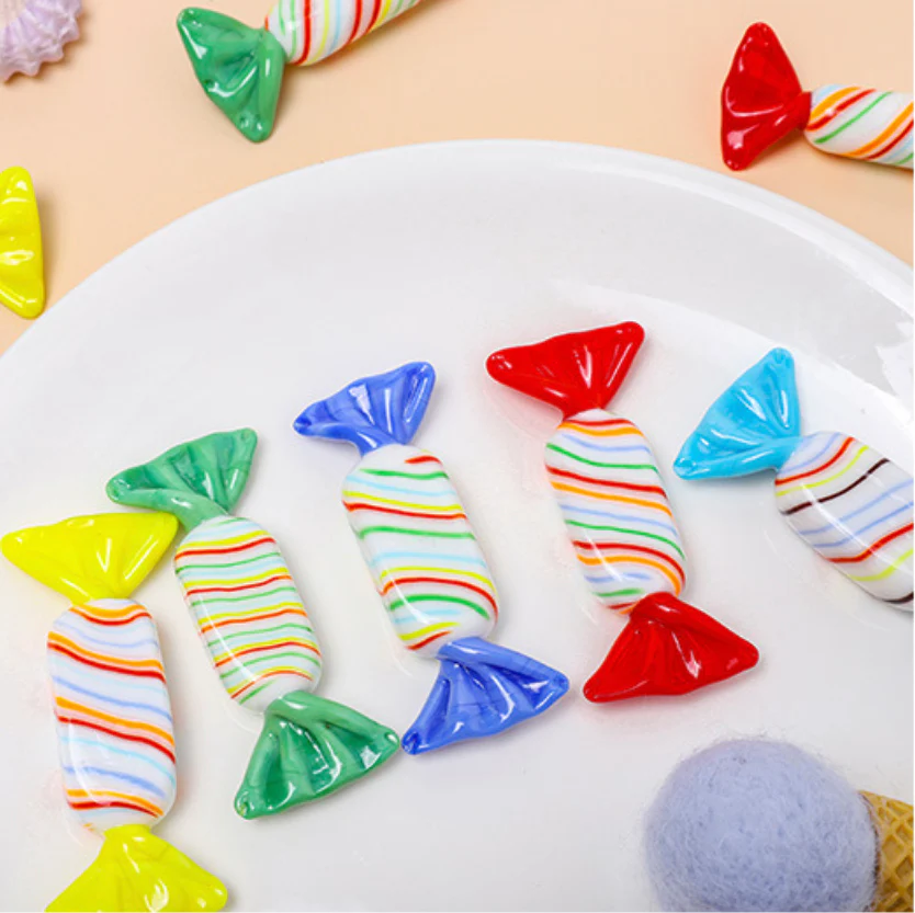 Sweet Pea Green Candy Glass Decor - Image 6