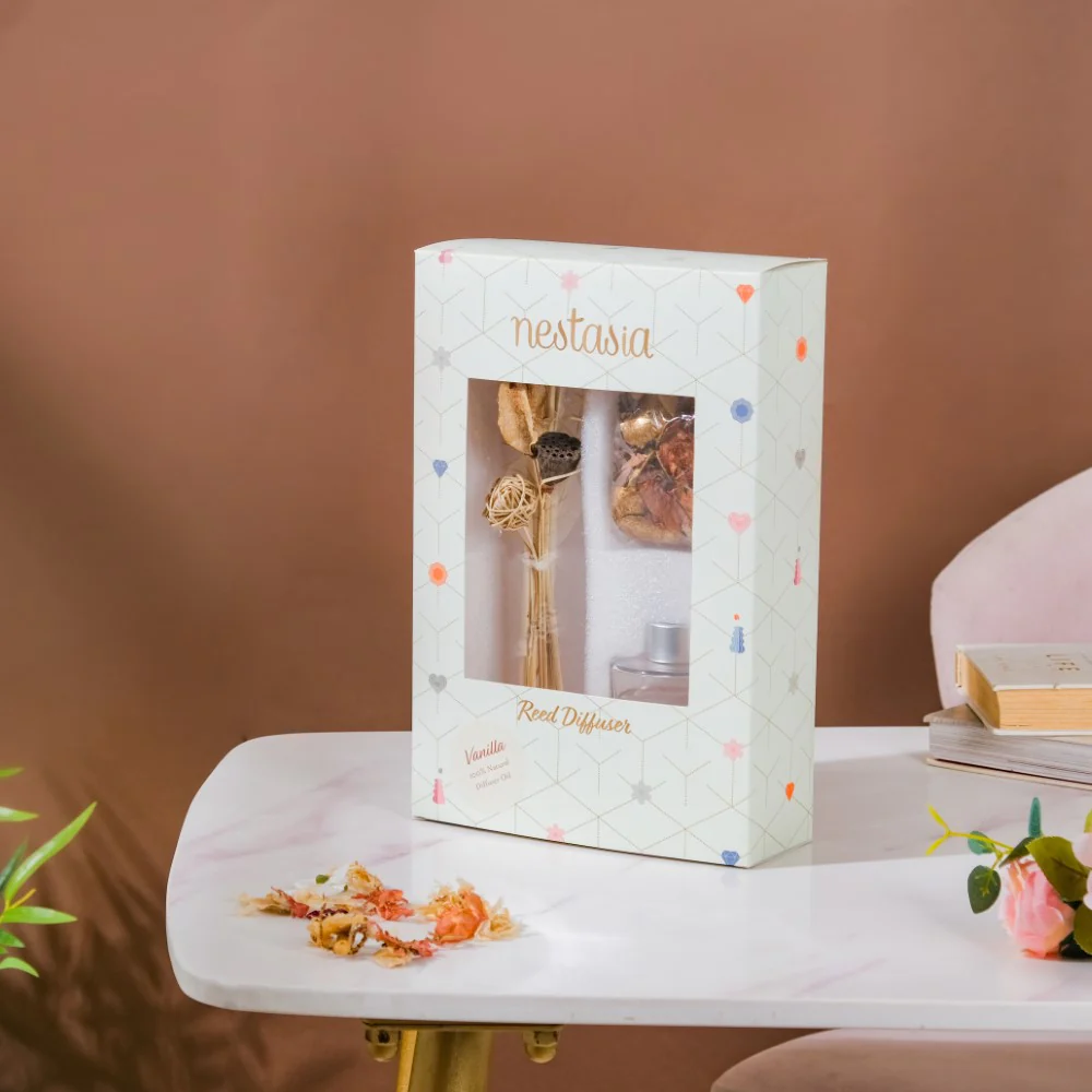 Sweet Vanilla Bouquet Reed Diffuser Gift Set Of 3 - Image 2