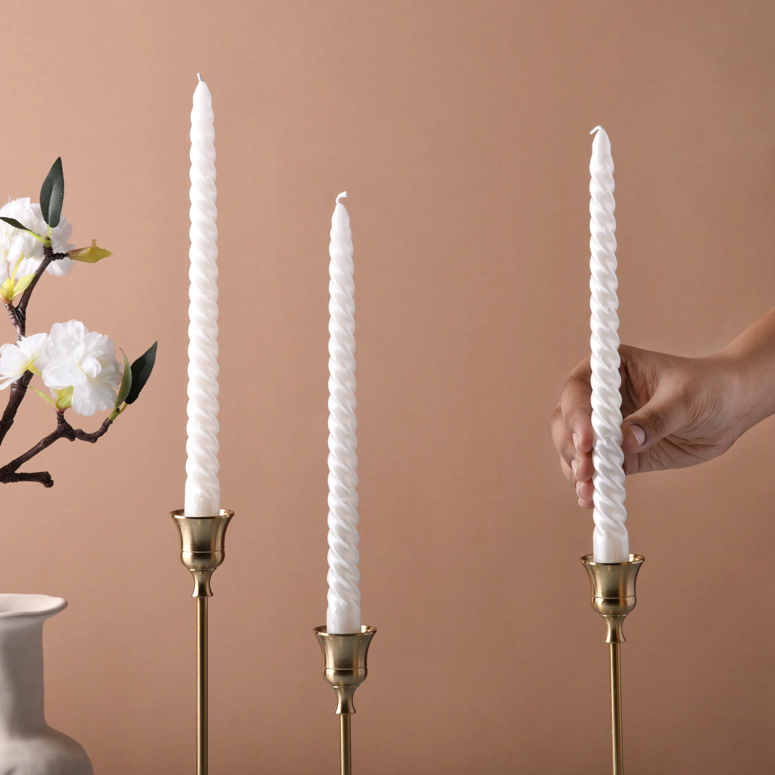 Swirl Candle Set of 4 - Image 5