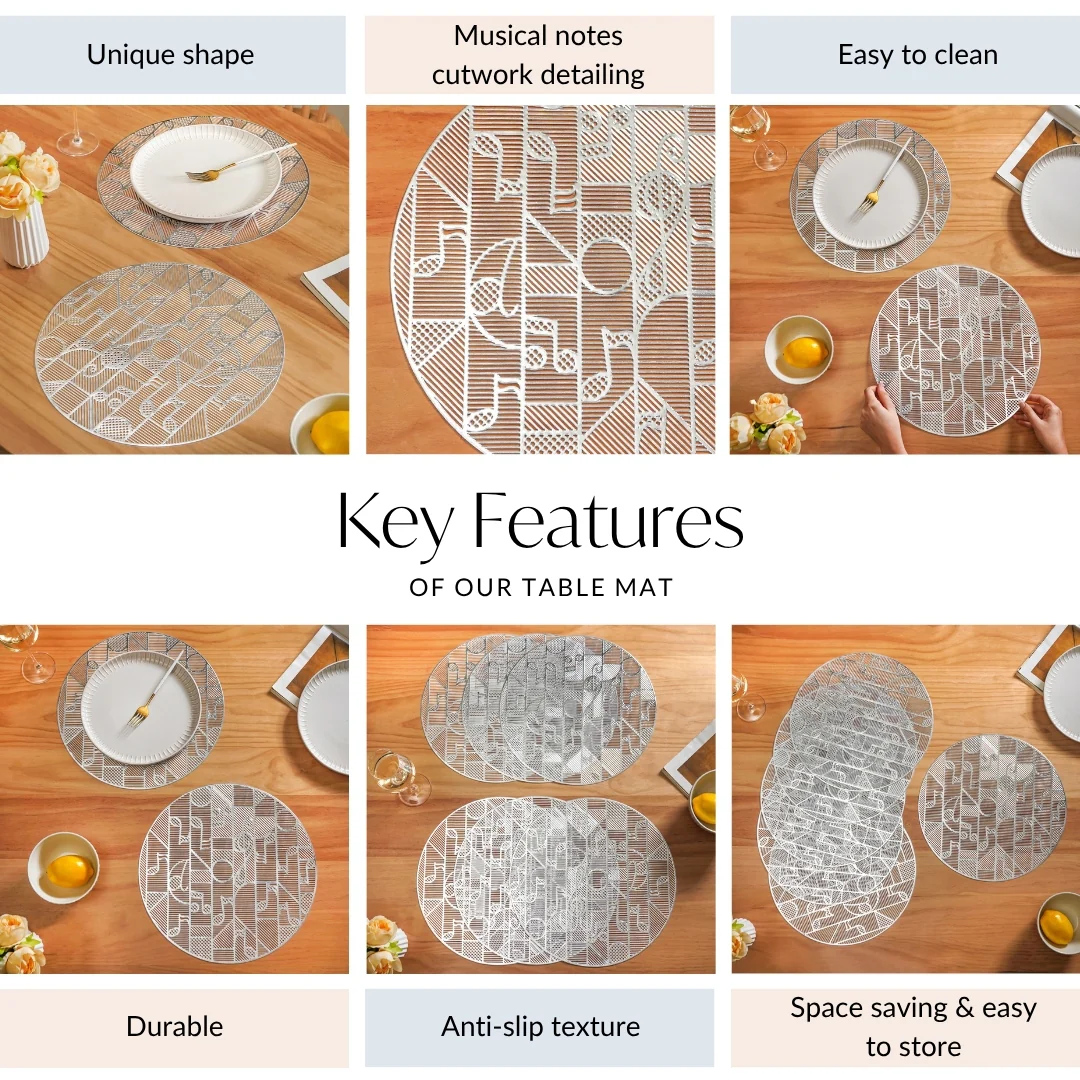 Symphony Silver Table Mat Set Of 6 - Image 5