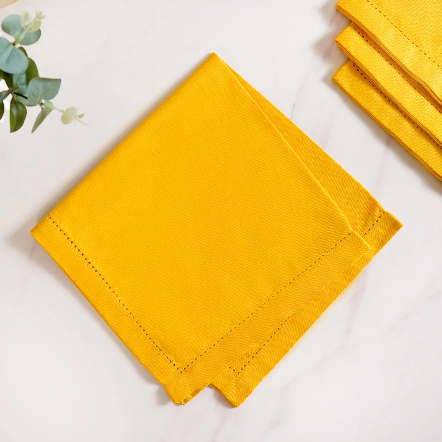 Table Napkin Sunny Yellow Set Of 4 - Image 6