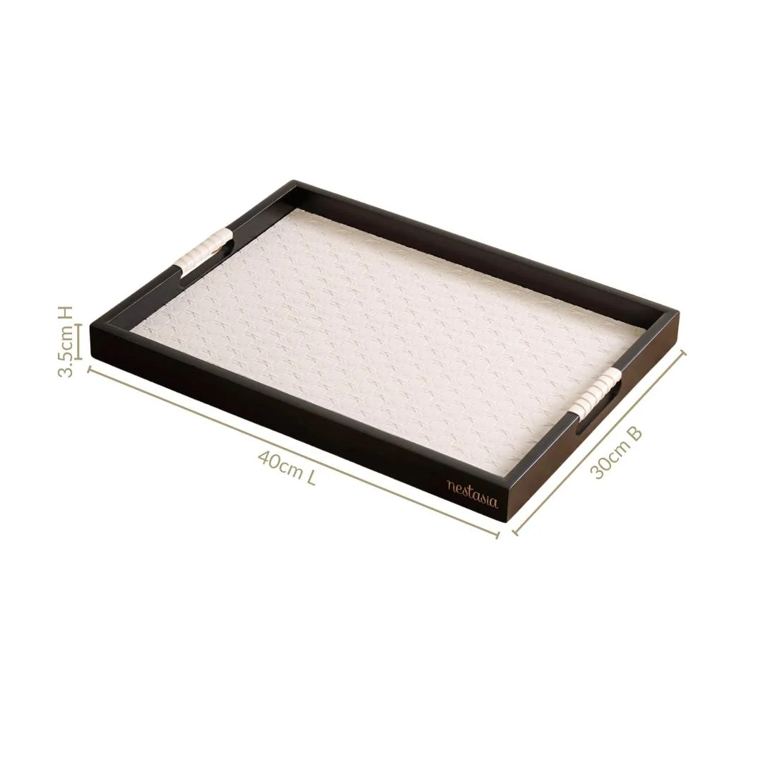 Table Top Luxury Tray Organiser Large Beige - Image 5
