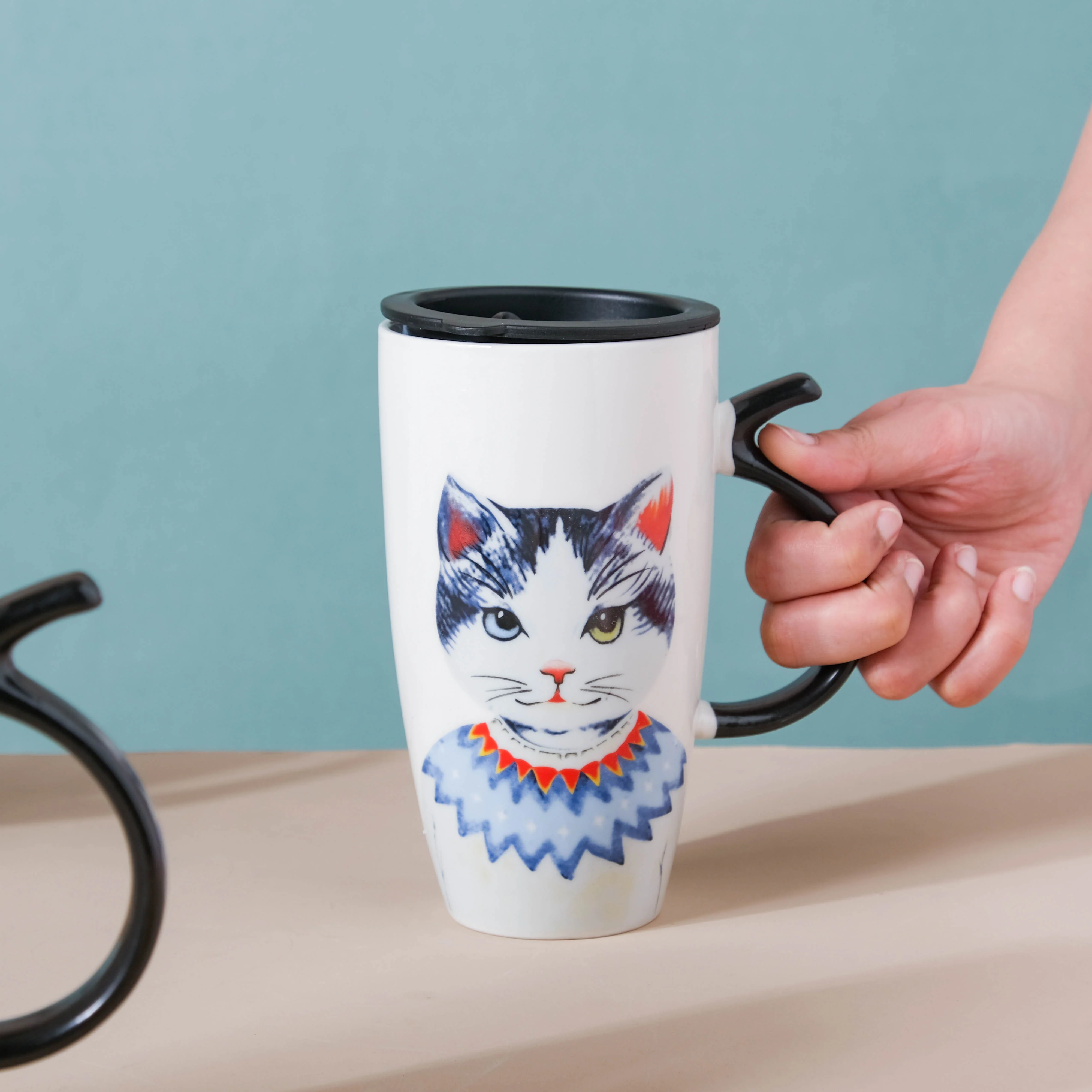 Tall Cat Mug - Image 2