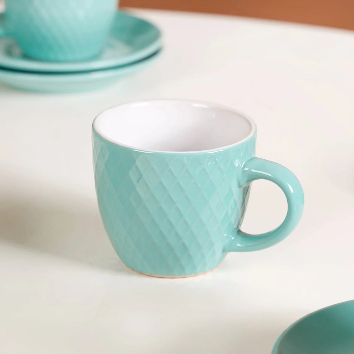 Tara Tea Cup And Saucer Set Of 6 Mint 225ml - Image 8