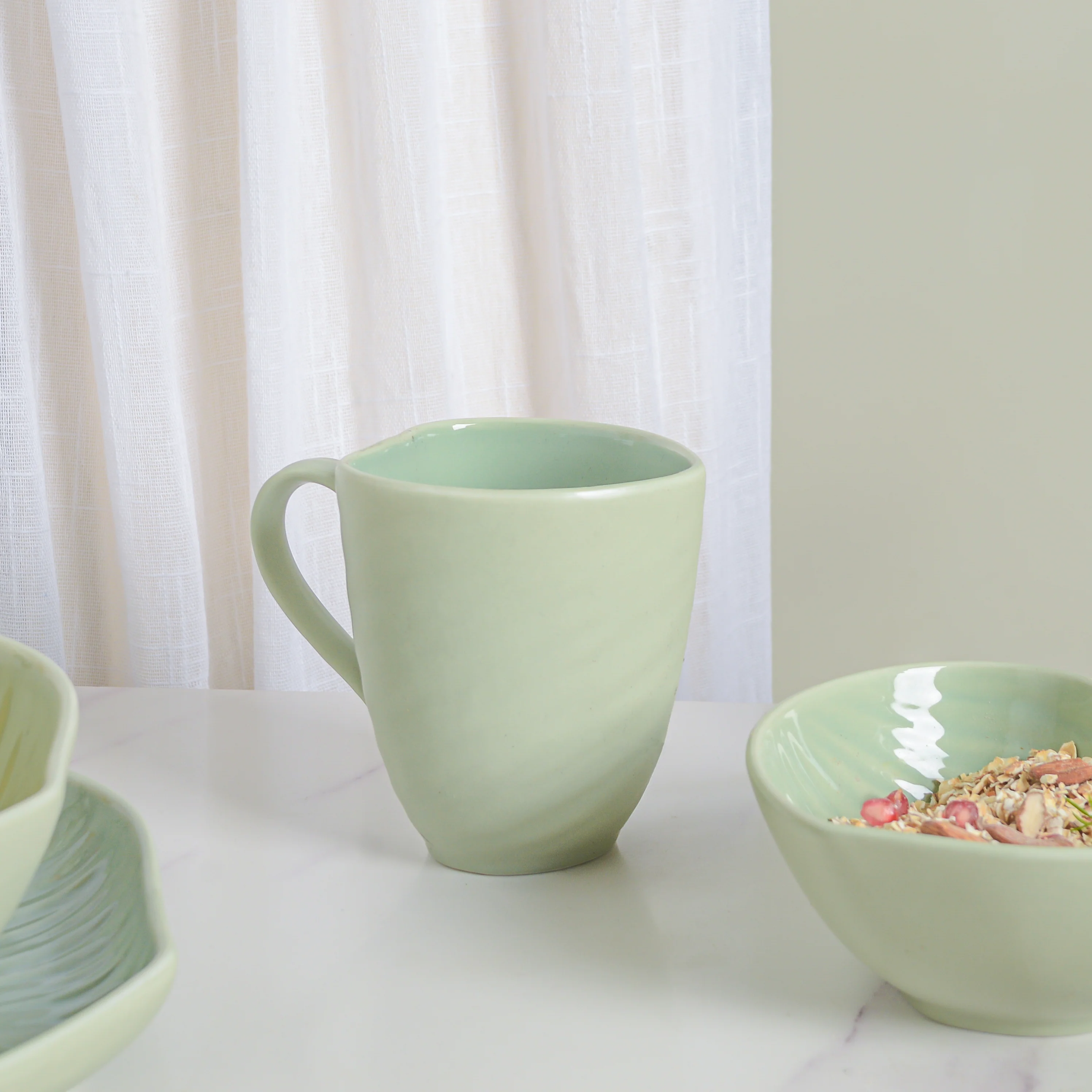 Taro Leaf Green Coffee Mug - Image 8