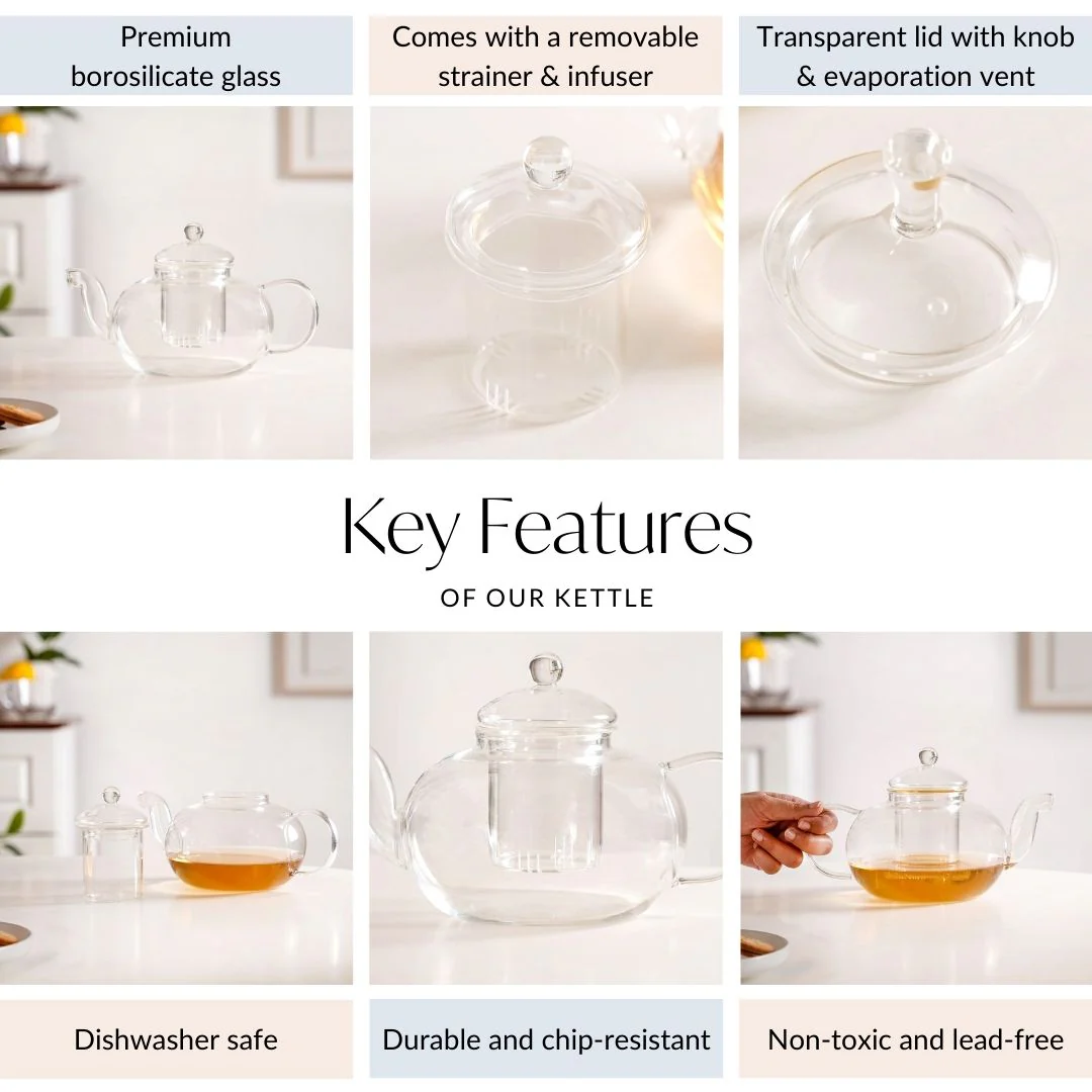 Tea Brewing And Serving Kettle With Infuser 750ml - Image 4