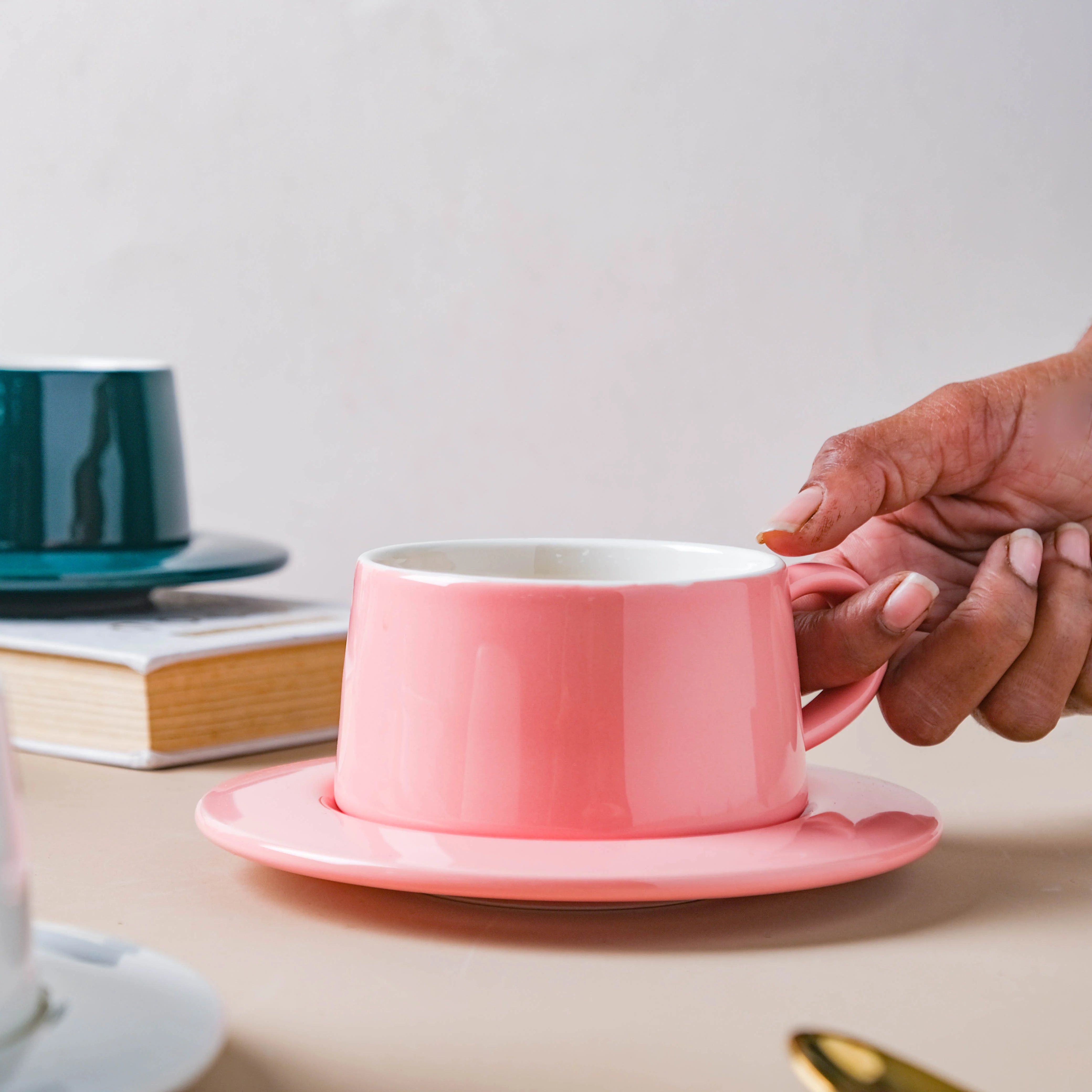 Teacup and Saucer Set - Image 3