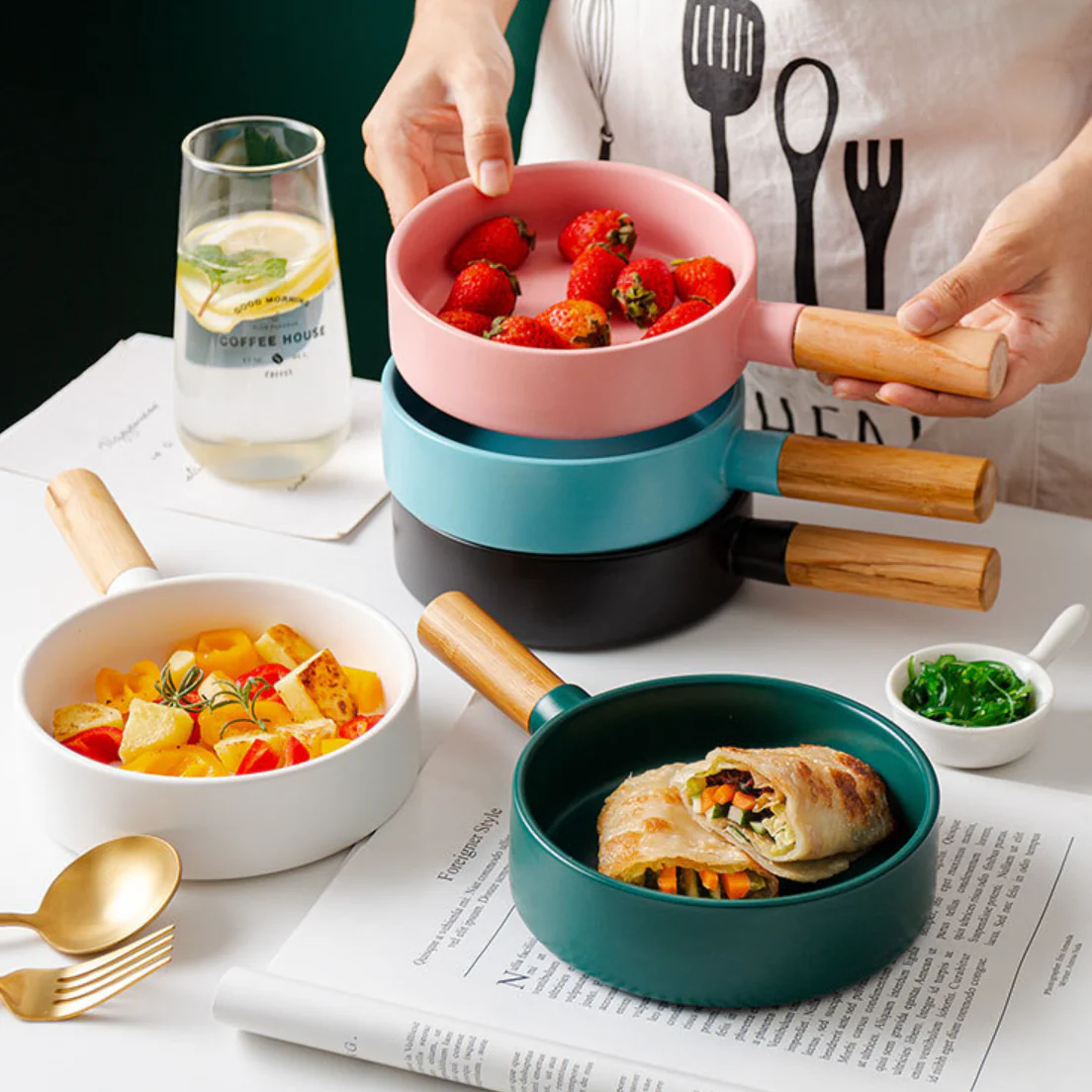 Teal Tantrum Baking Pan With Handle - Image 7