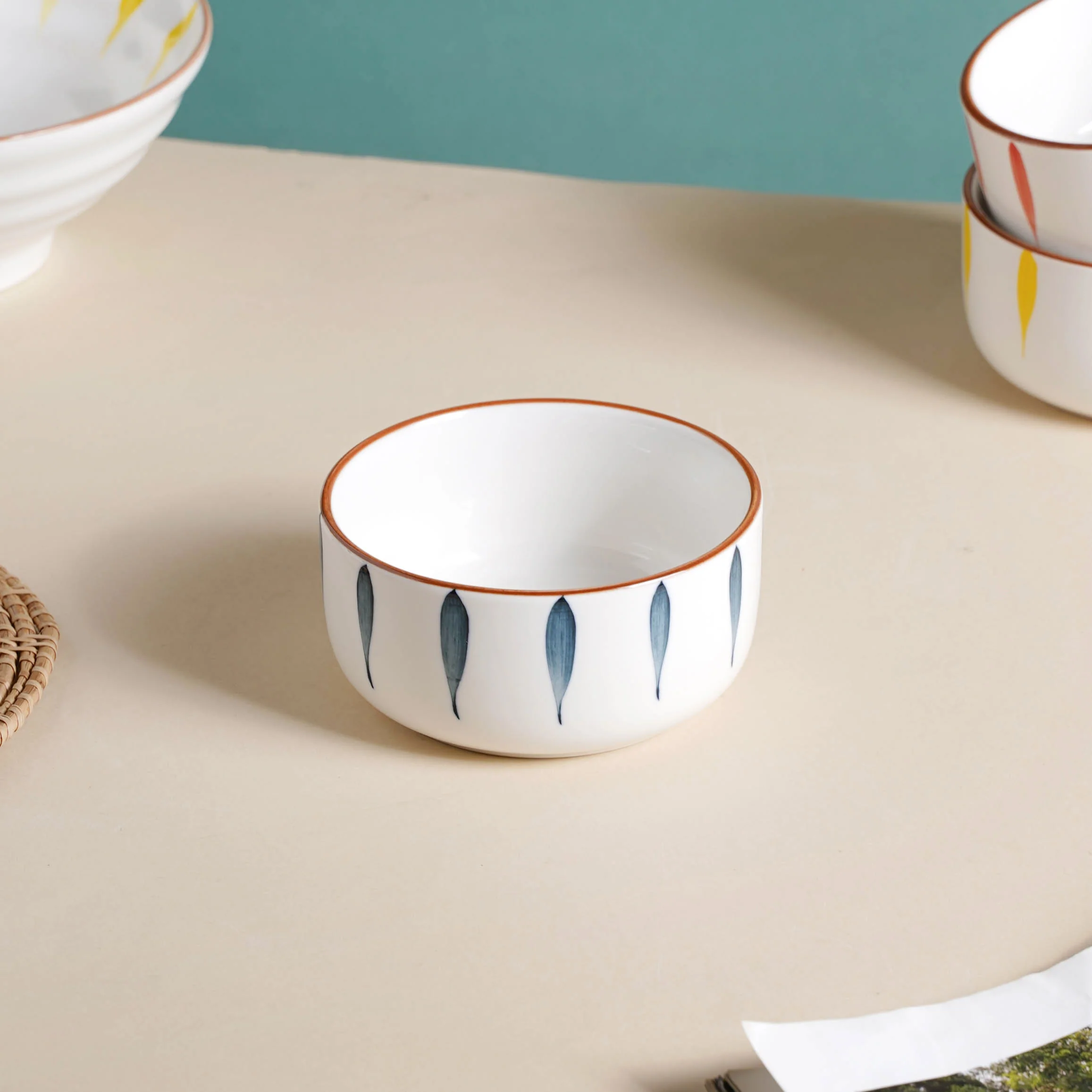 Teardrop Blue 21 Piece Dinner Set For 6 - Image 6