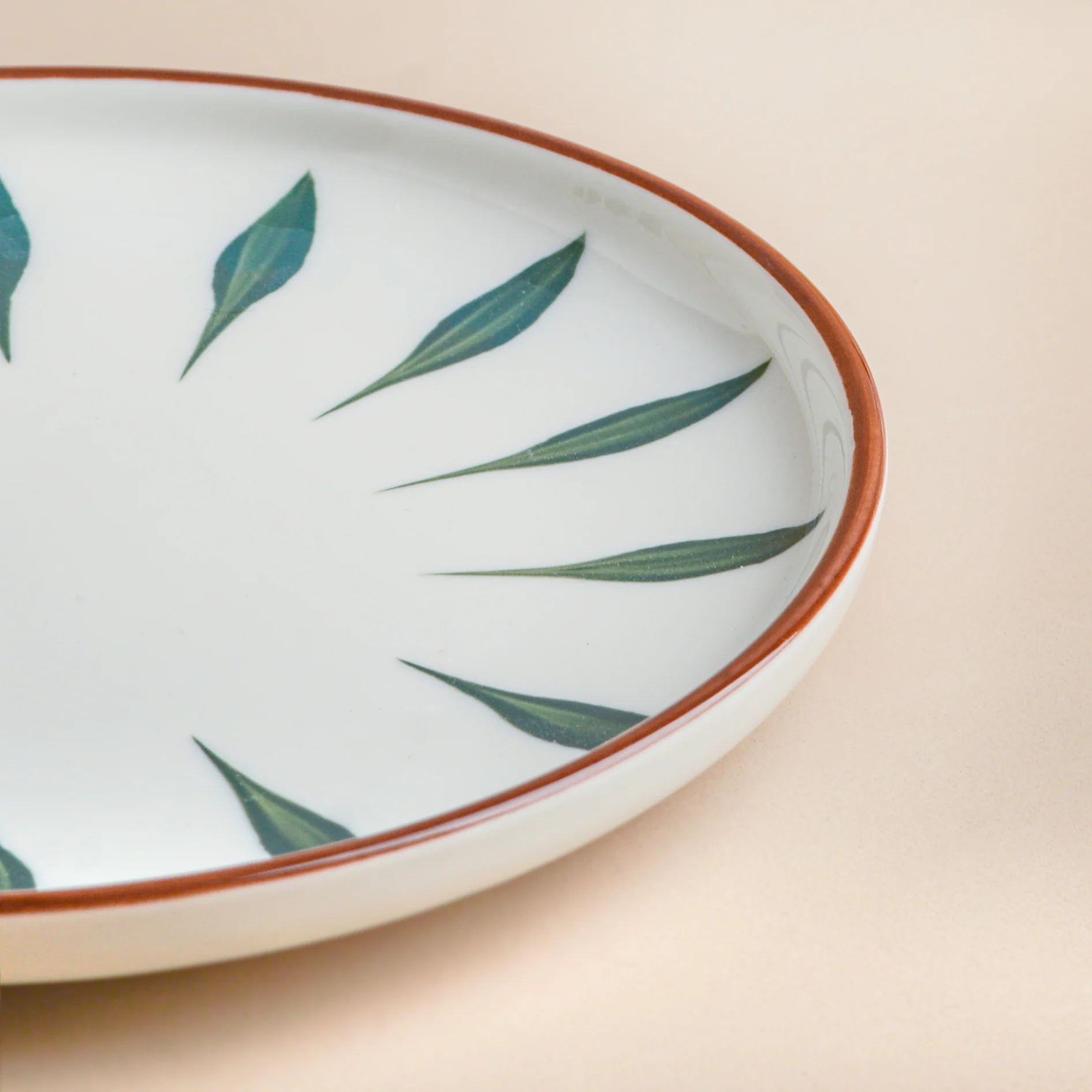 Teardrop Snack Plate Green 6 Inch - Image 5
