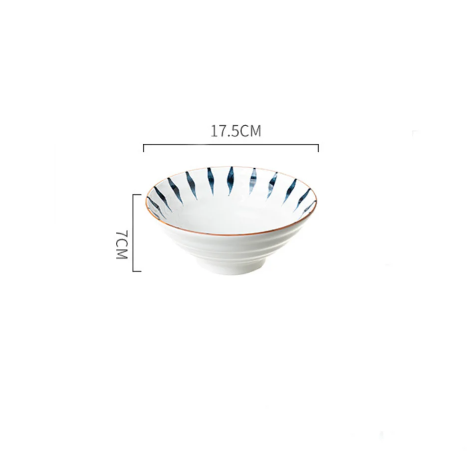 Teardrop Textured Ramen Bowl Blue 550 ml - Image 13