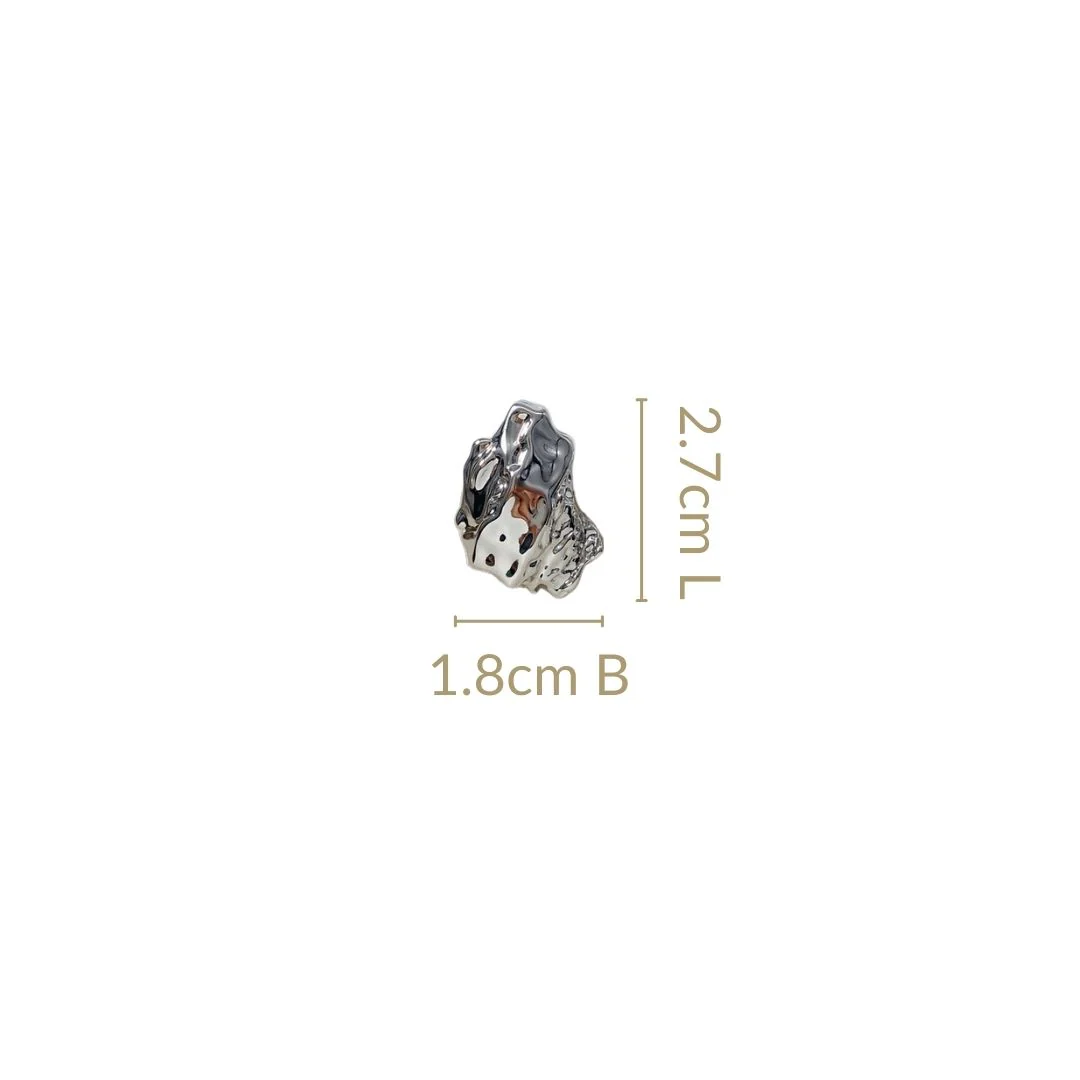 Terra Stud Earrings Silver - Image 3