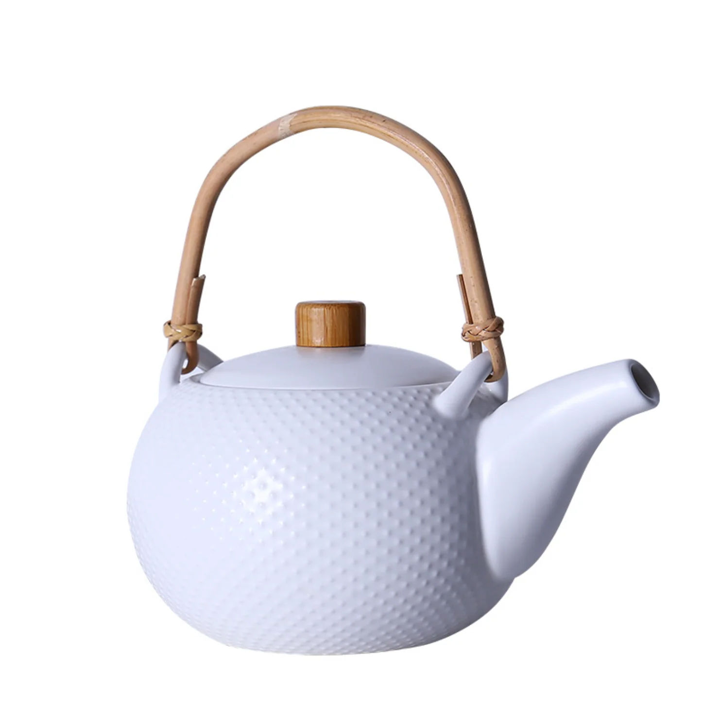 MAGNIFIQUE textured tea pot - white - Image 4