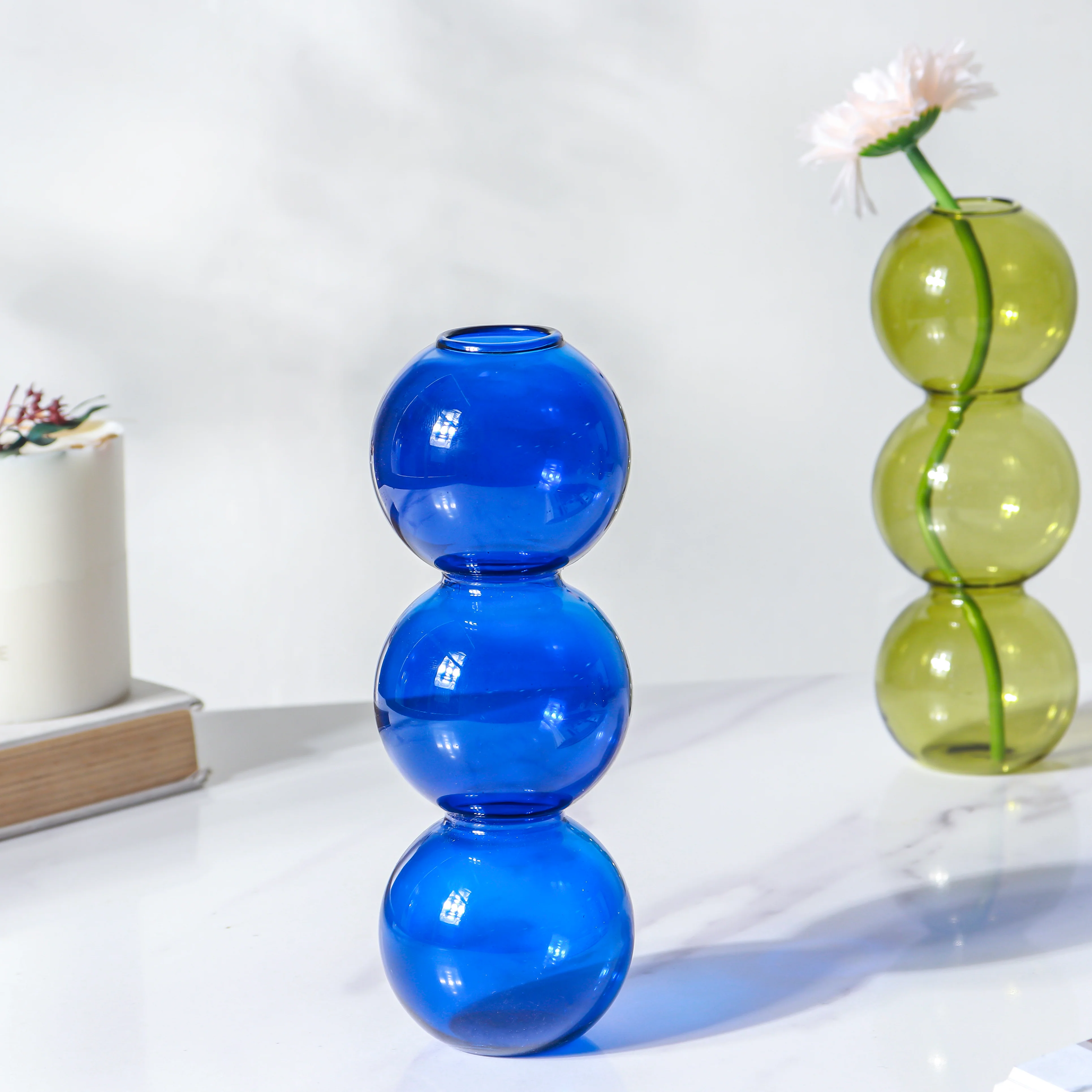 Three Bubbles Glass Vase - Image 12