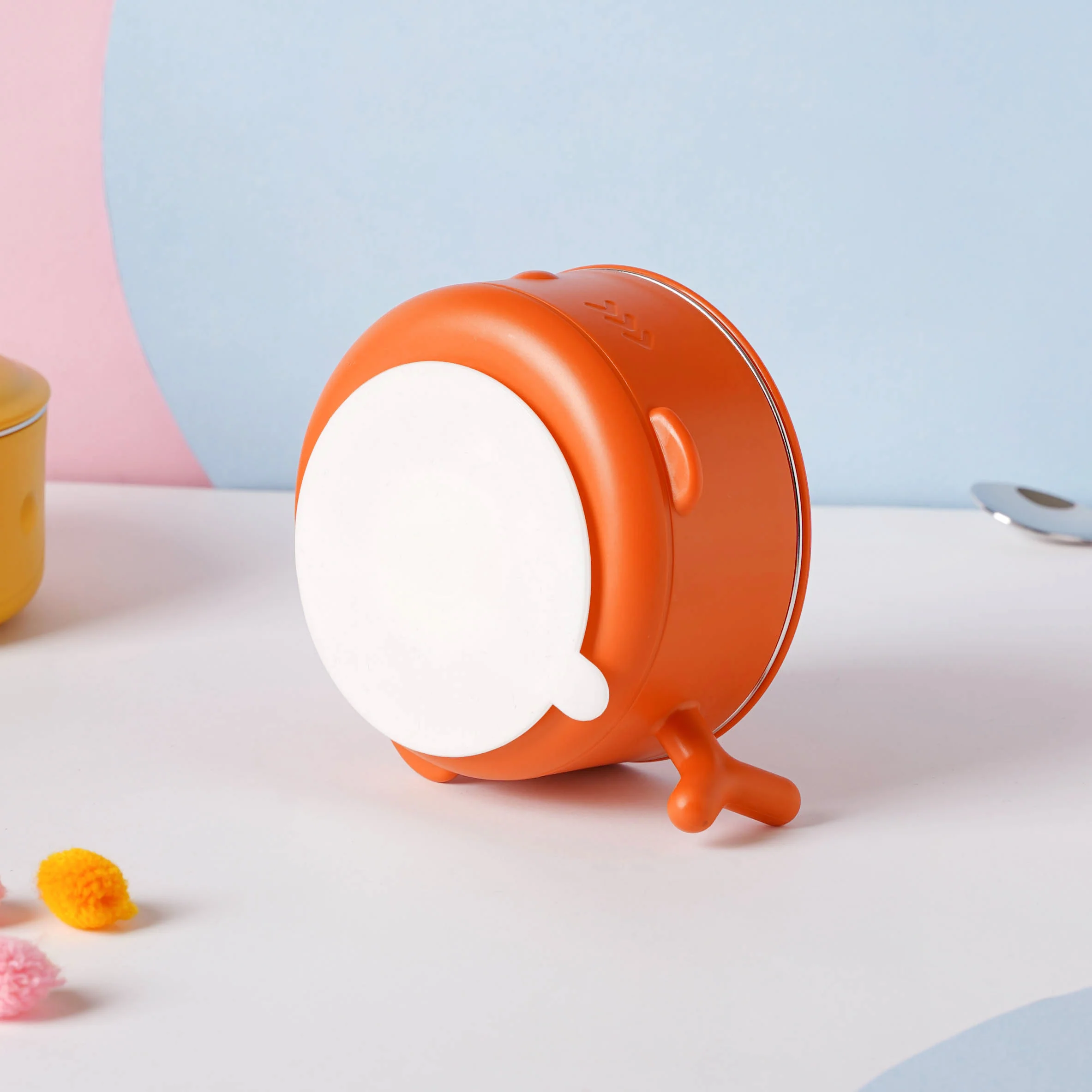 Whale Double Walled Anti-Slip Feeding Bowl Orange 400 ml - Image 8