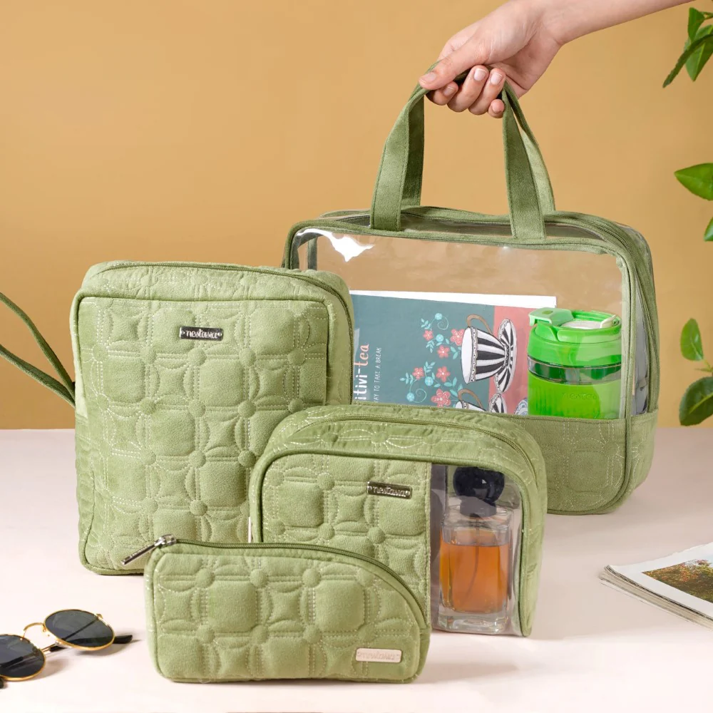Travel Organizer Kit Set Of 4 Green - Image 2