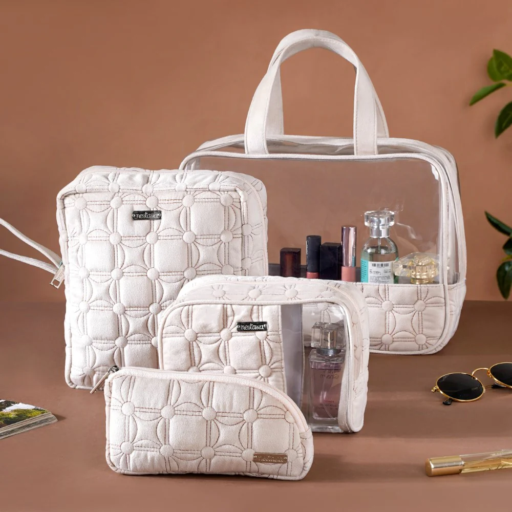 Travel Organizer Kit Set Of 4 Ivory - Image 9