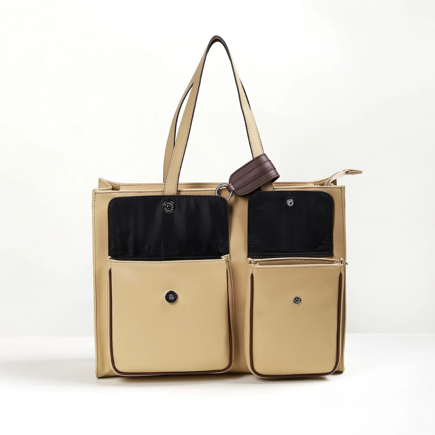 Trendy Tote Bag For Women Beige - Image 25