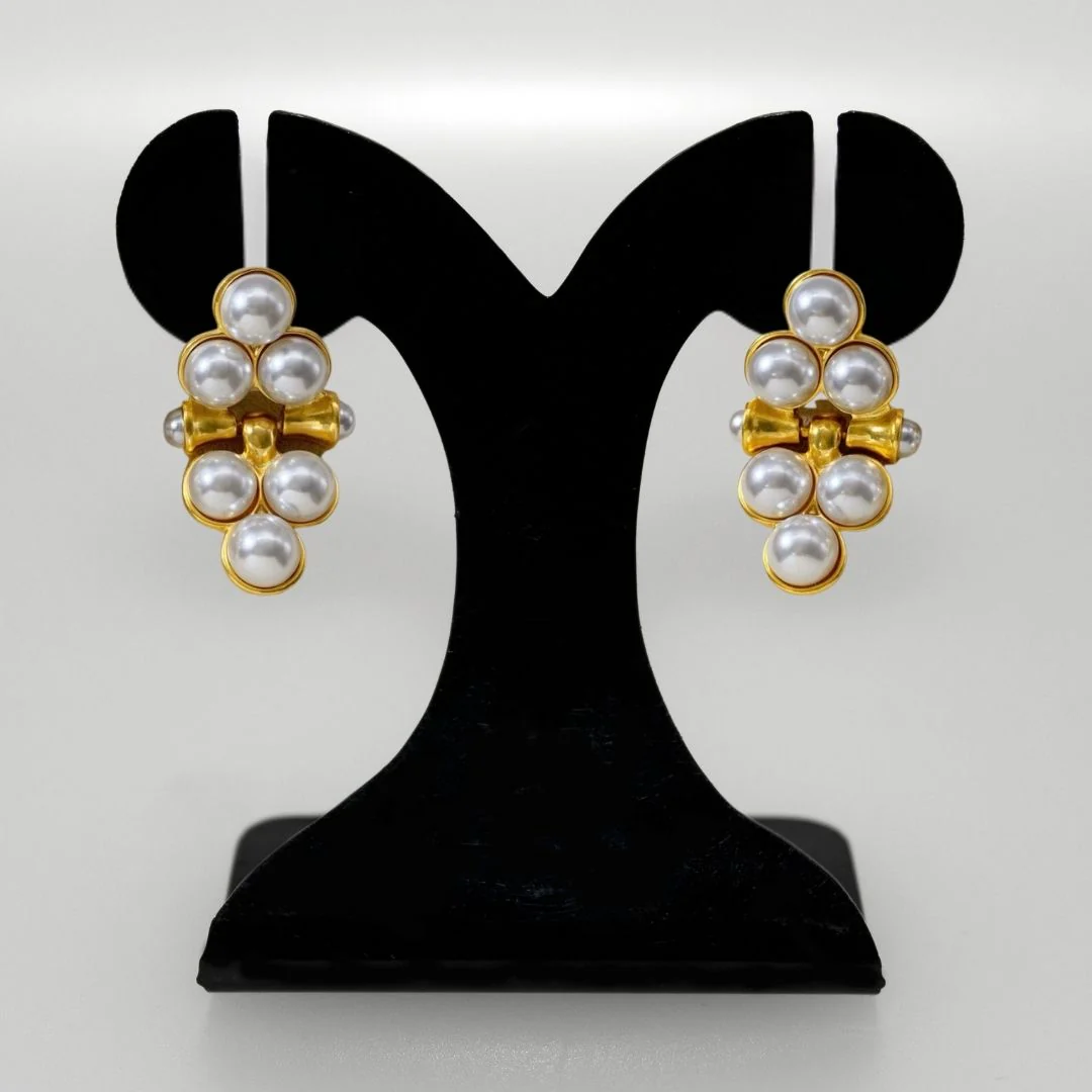 Triad Of Pearls Earrings - Image 6