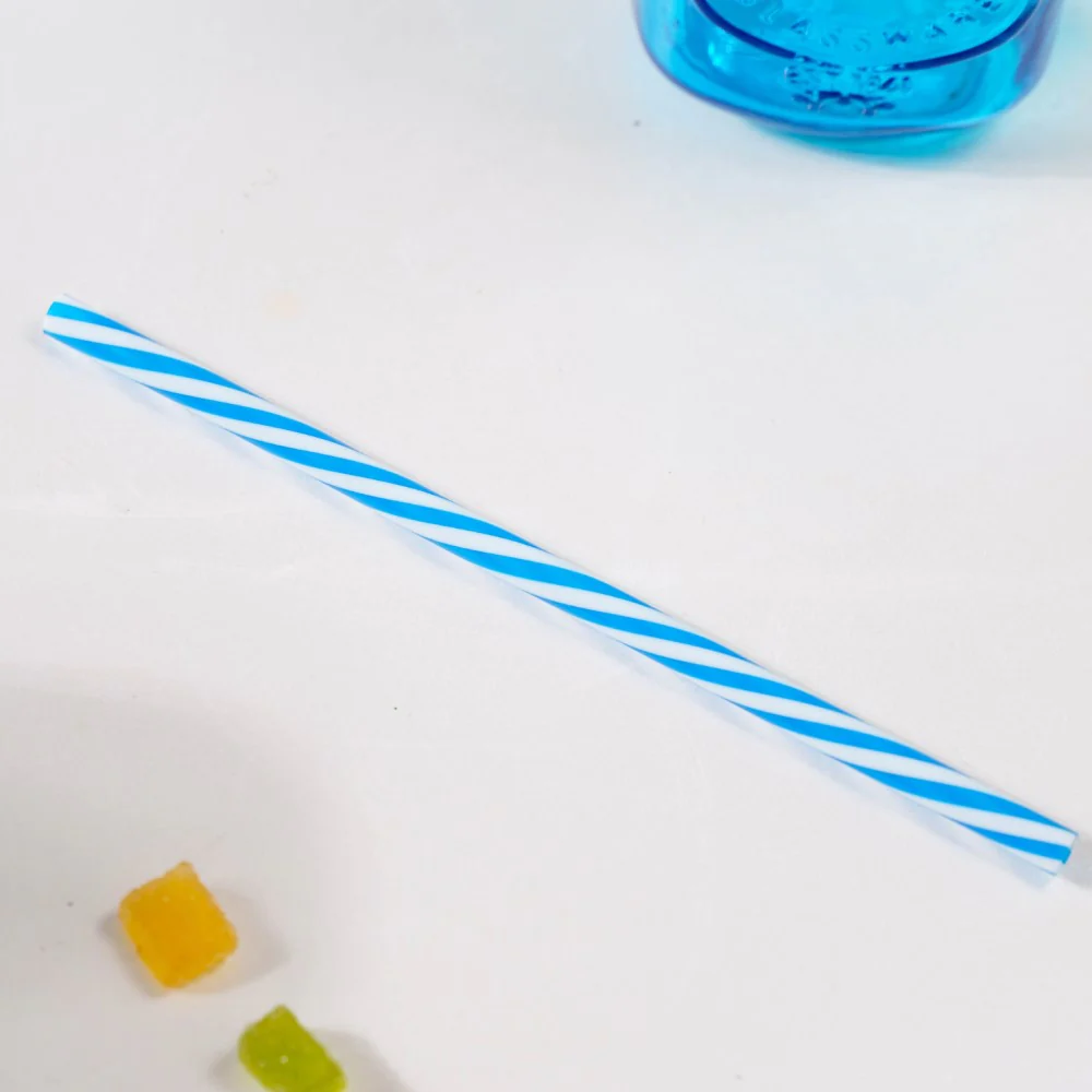 Tutti Frutti Set of 4 Glass Mug Blue with Lid and Straw 400ml - Image 11