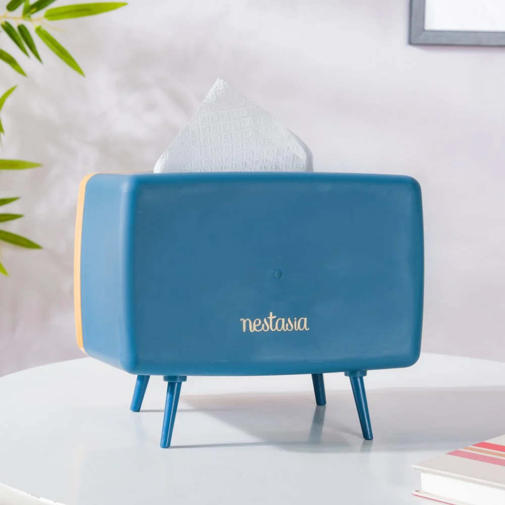 TV Tissue Box With Stand Blue - Image 10