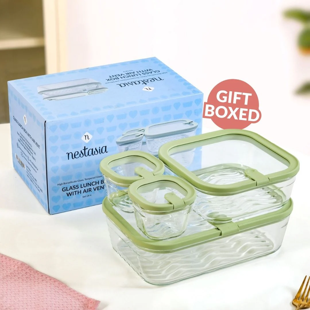 Vento Food Storage Container Set Of 4 220ml 1320ml 2500ml Sage Green - Image 9
