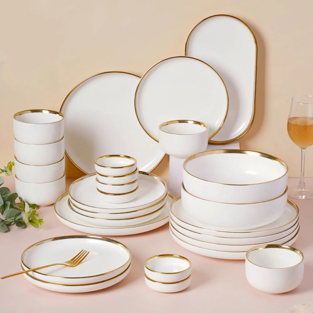 VERA White 27 Piece Dinnerware For 6 - Image 19