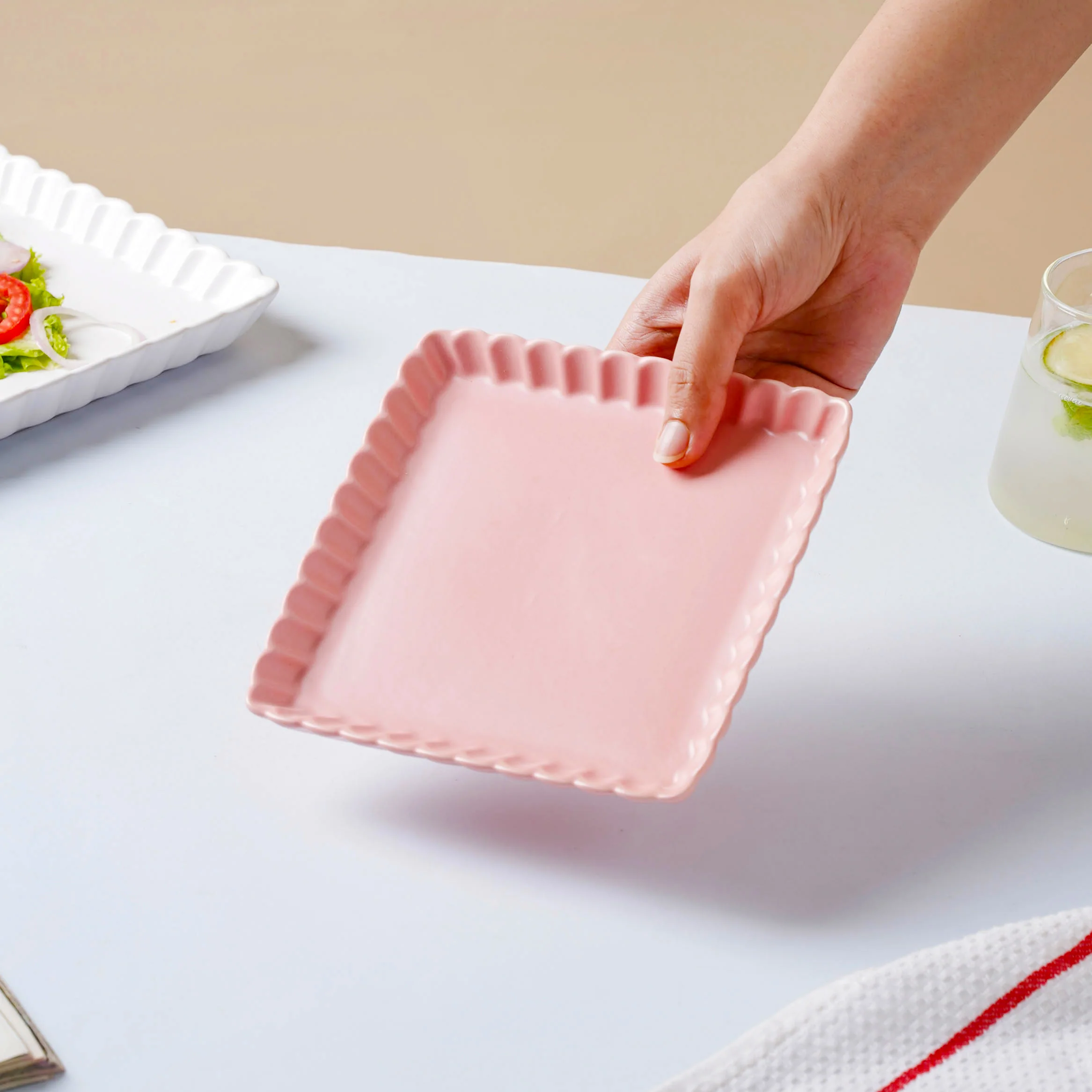Very Berry Square Snack Dish 6 Inch - Image 2