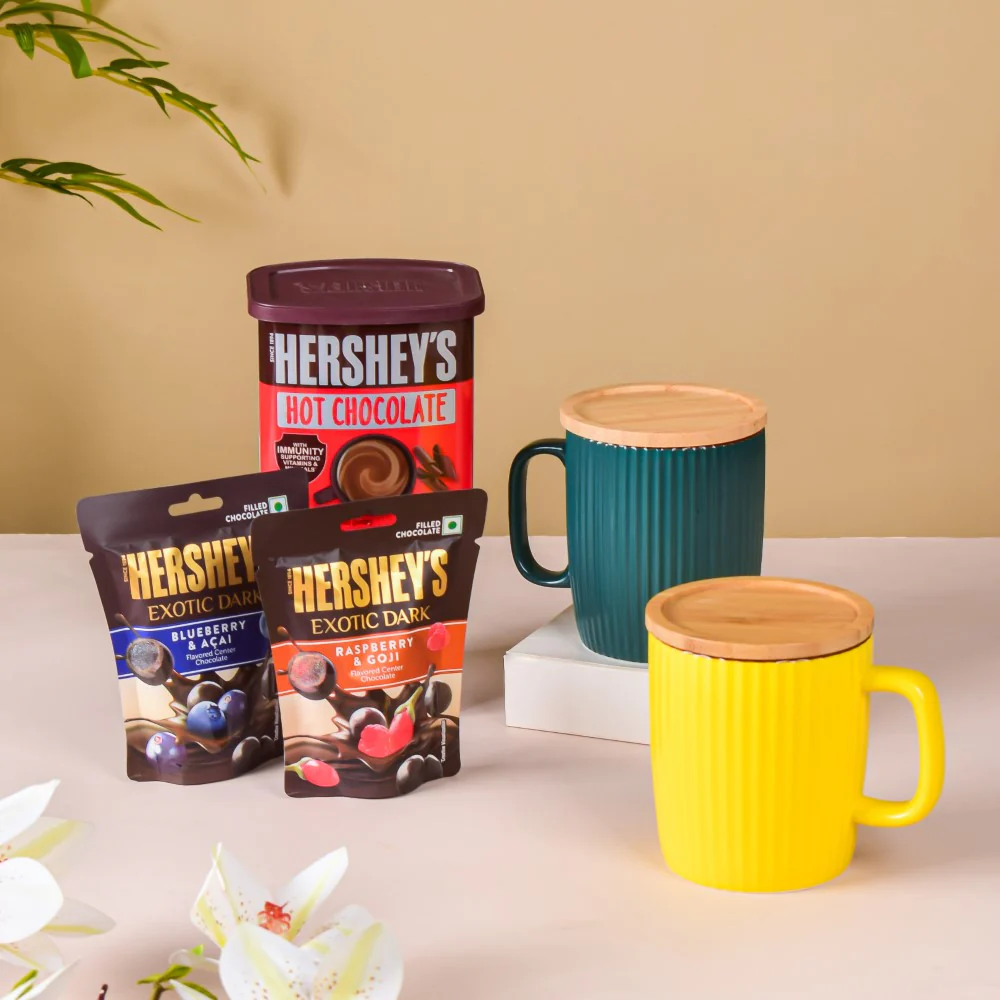 Vibrant Ceramic Mugs Gift Hamper Set Of 5 - Image 3