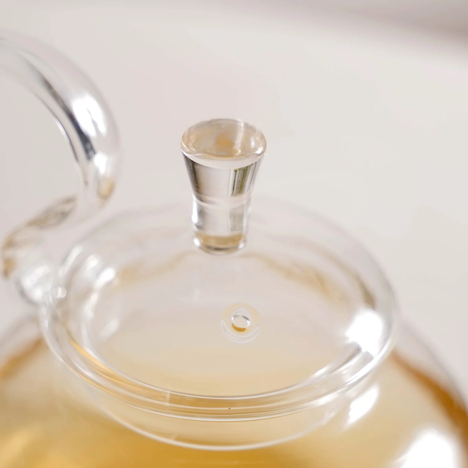 Vintage Glass Tea Pot With Spout Strainer 600ml - Image 5
