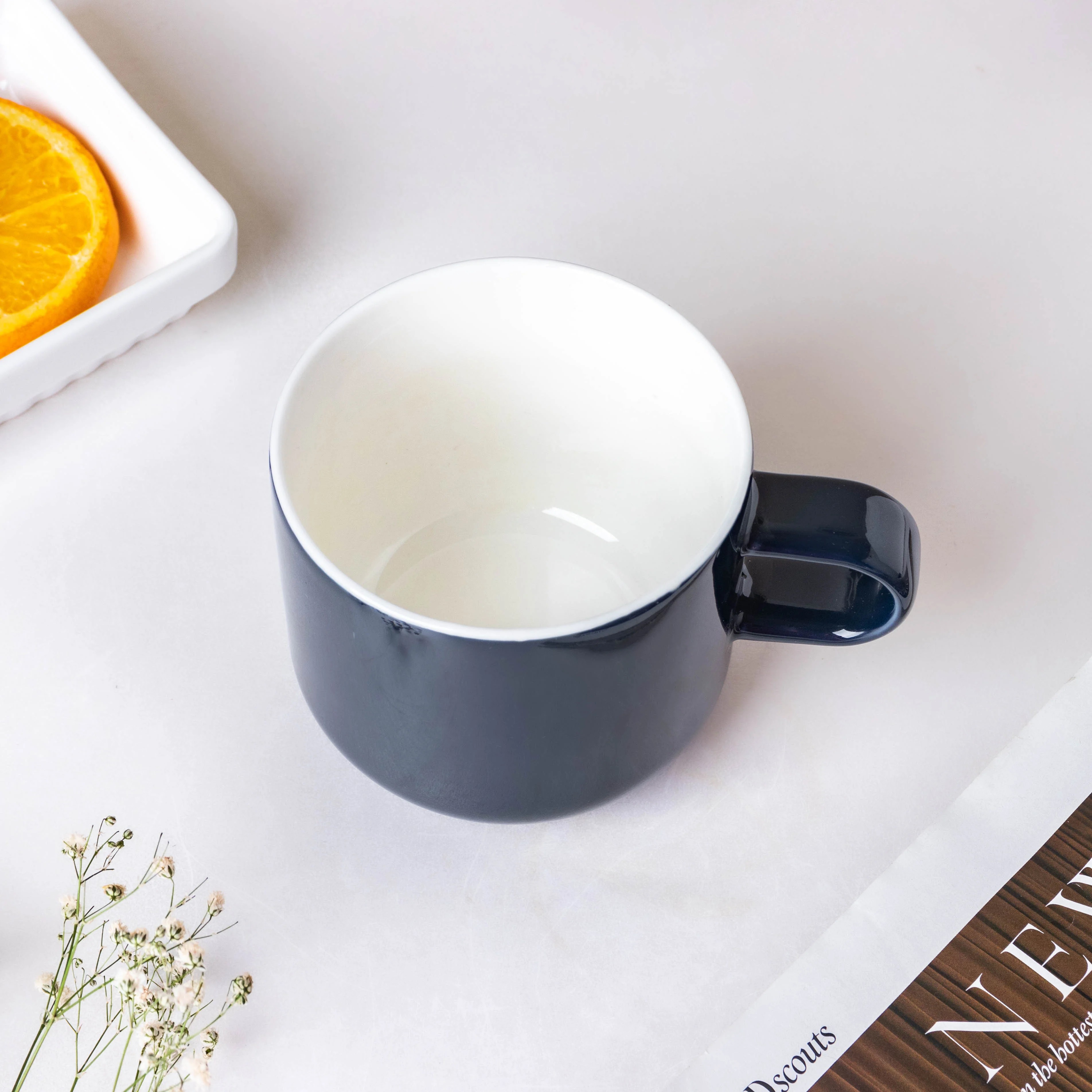 Viorel Prussian Blue Ceramic Cup 250 ml - Image 4