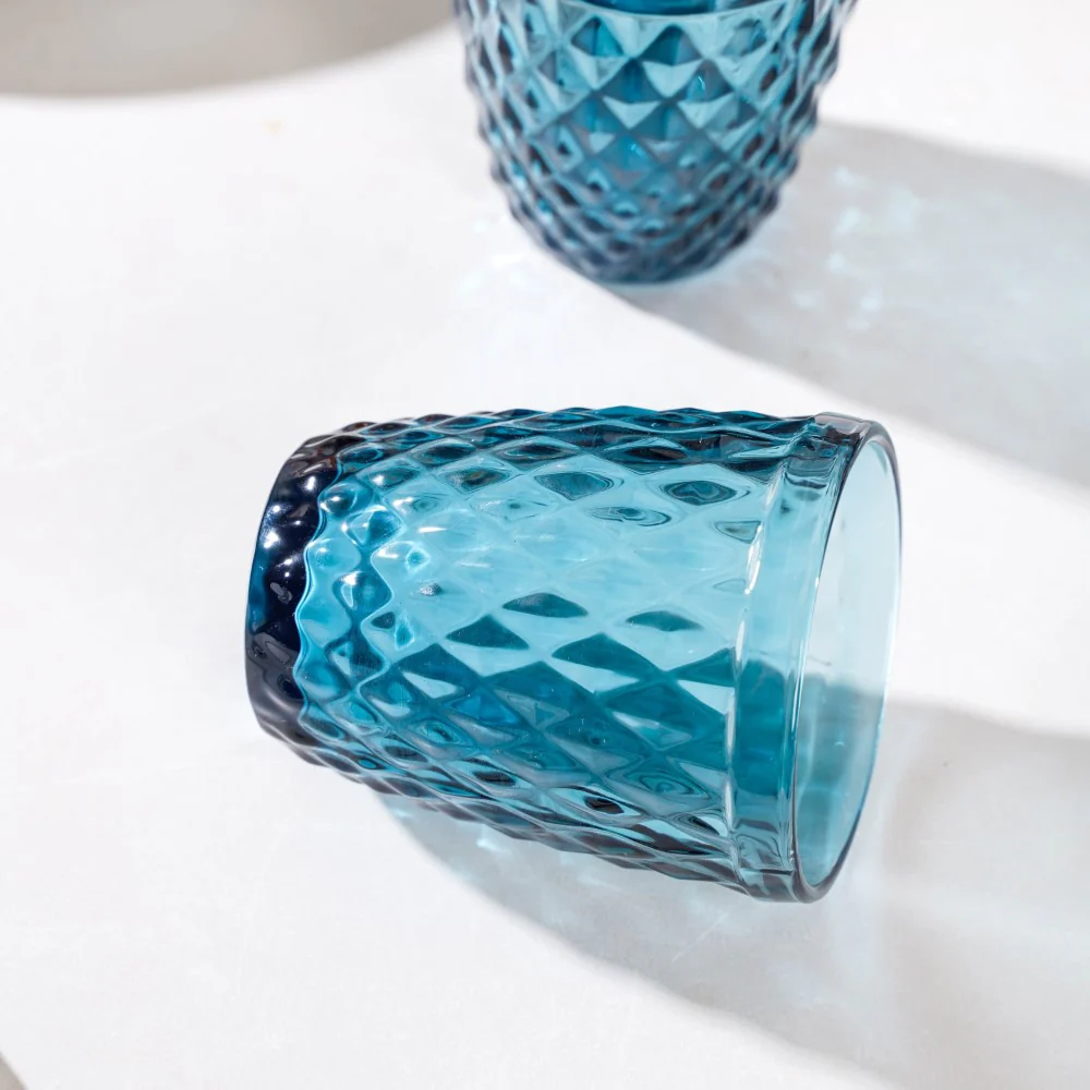 Water Glass Blue Set Of 6 250 ml - Image 7