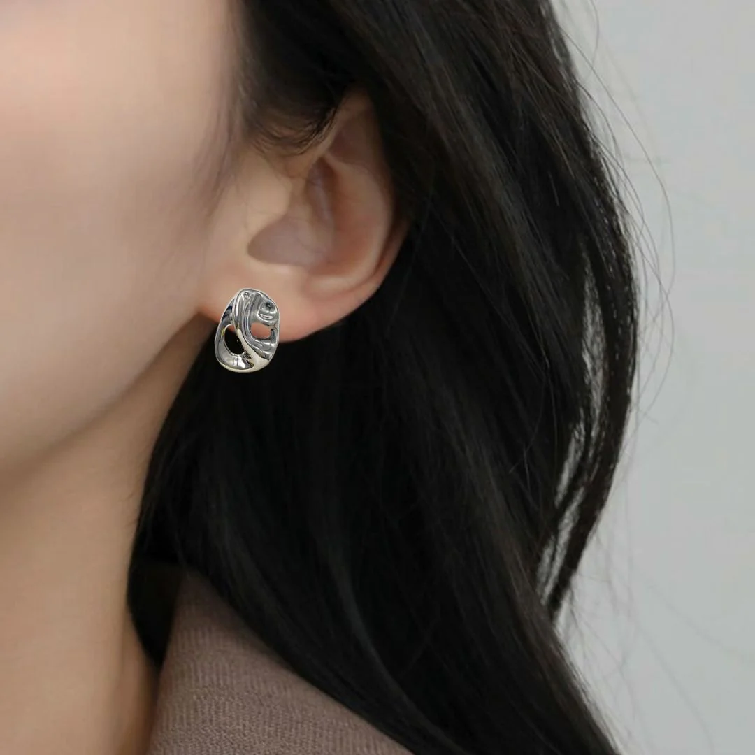 Wavestone Stud Earrings - Image 5